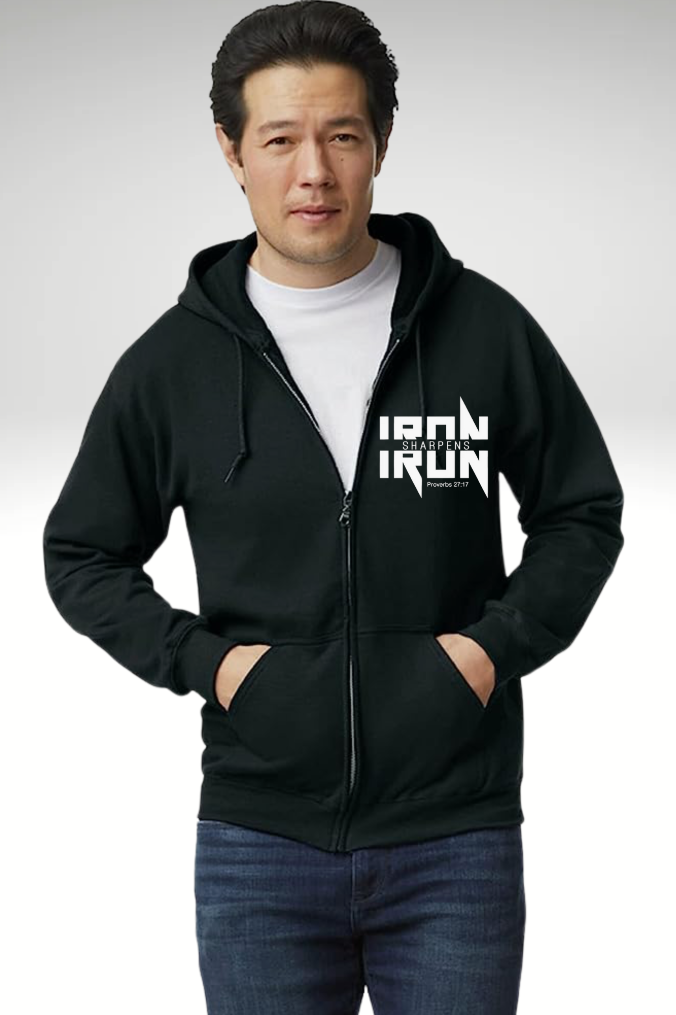 IRON SHARPENS IRON ZIPPER HOODIE