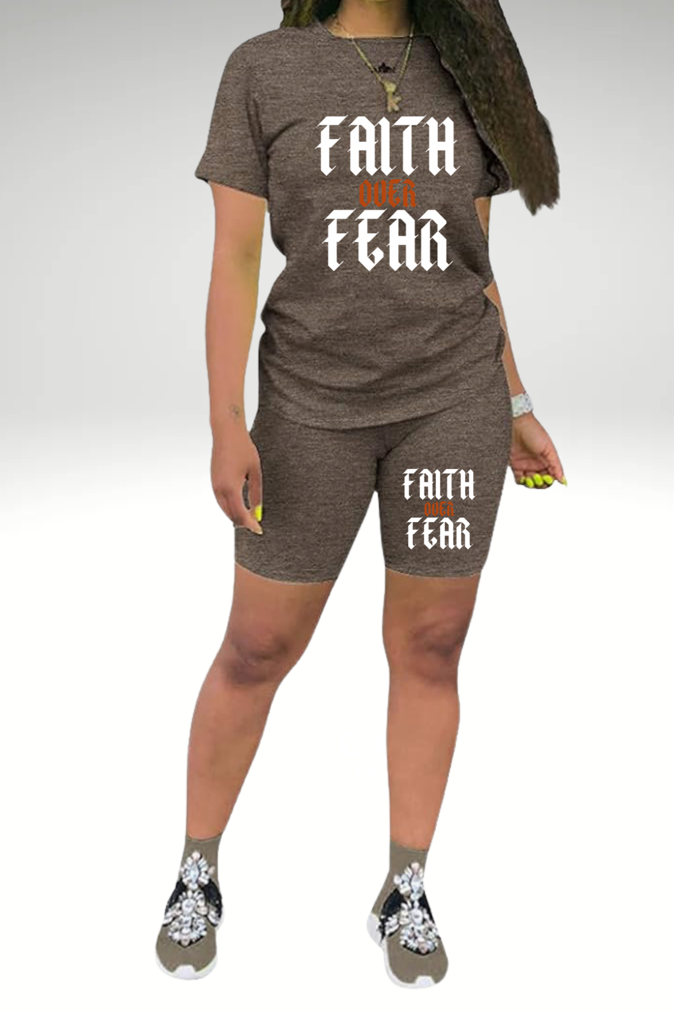 FAITH OVER FEAR SHORT SETS