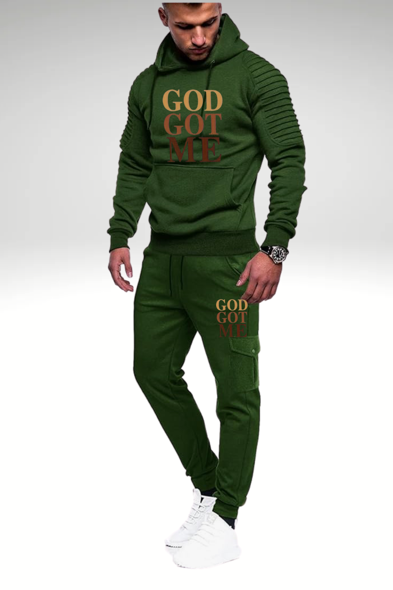 GOD GOT ME JOGGERS HOODIE SET