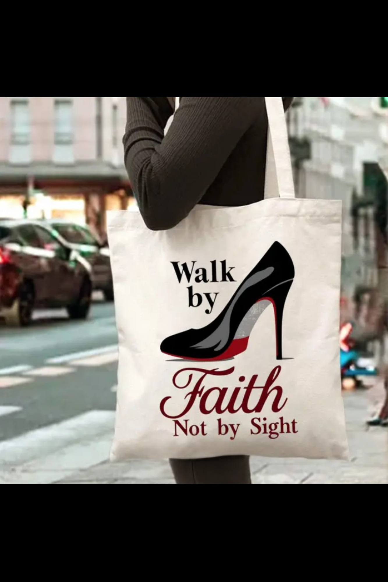 WALK BY FAITH CANVAS BAG