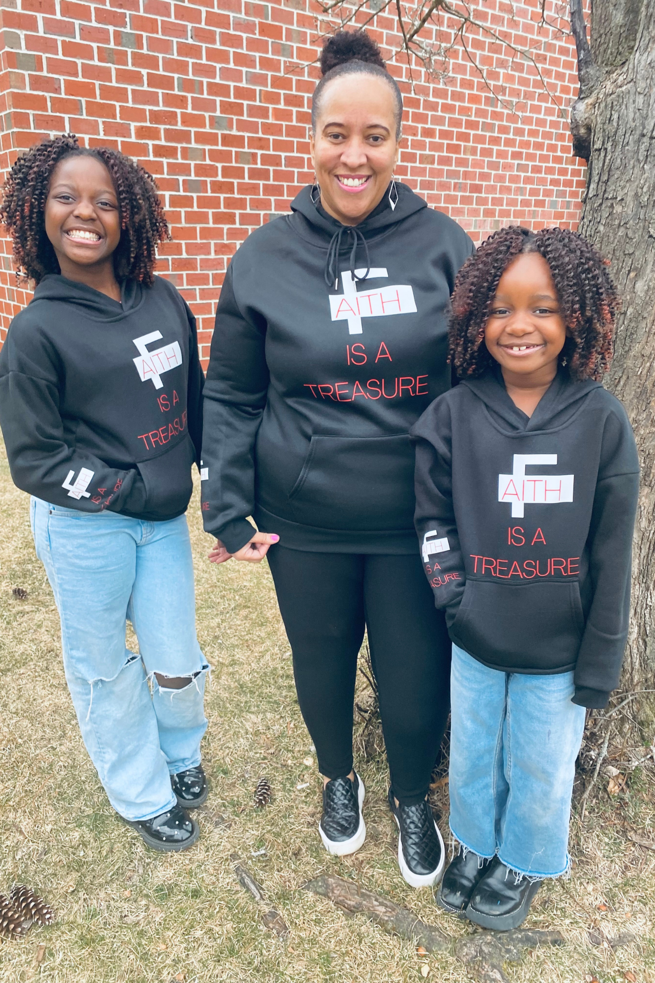 FAITH IS A TREASURE WOMENS HOODIE