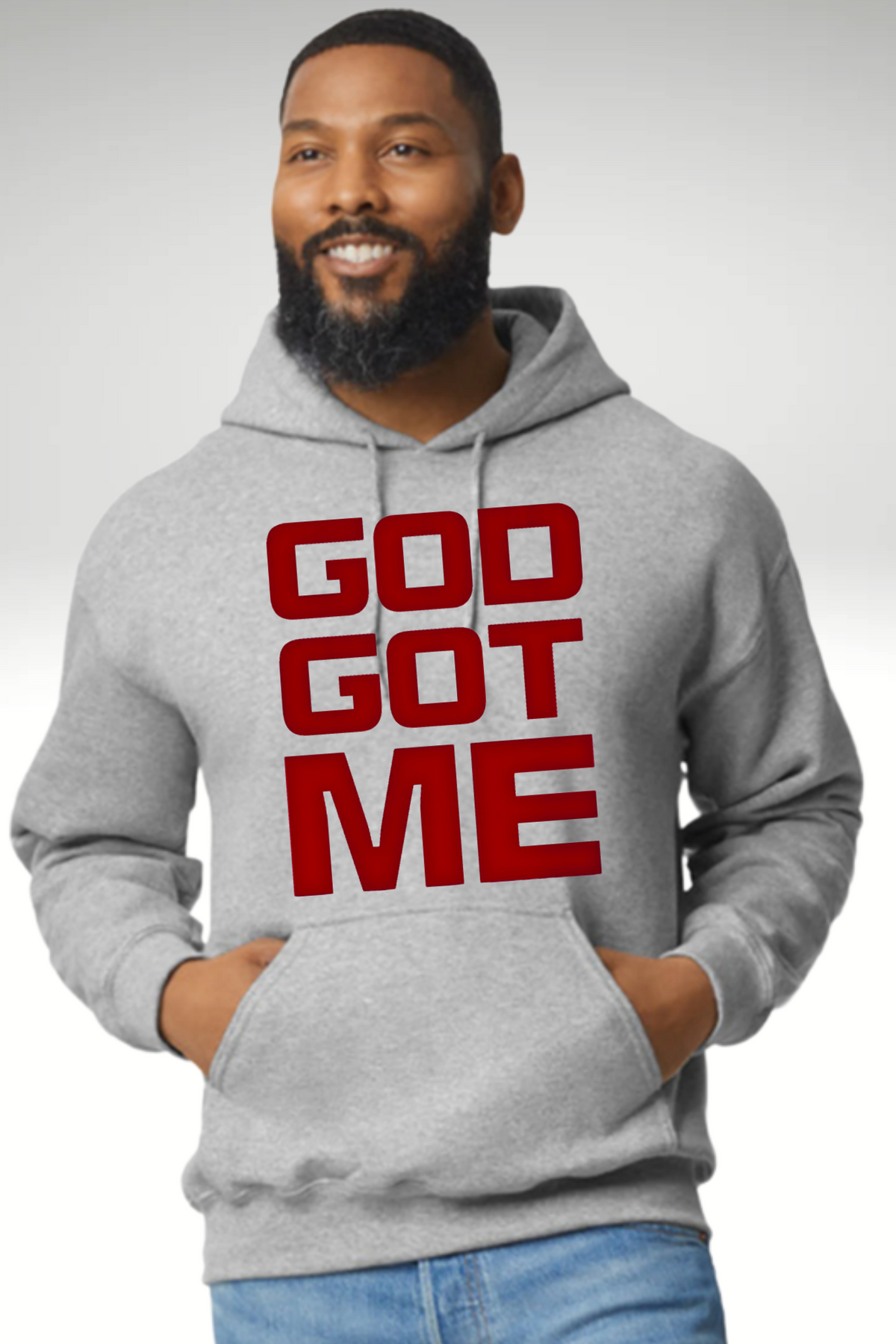 RED VIBES GOD GOT ME HOODIE
