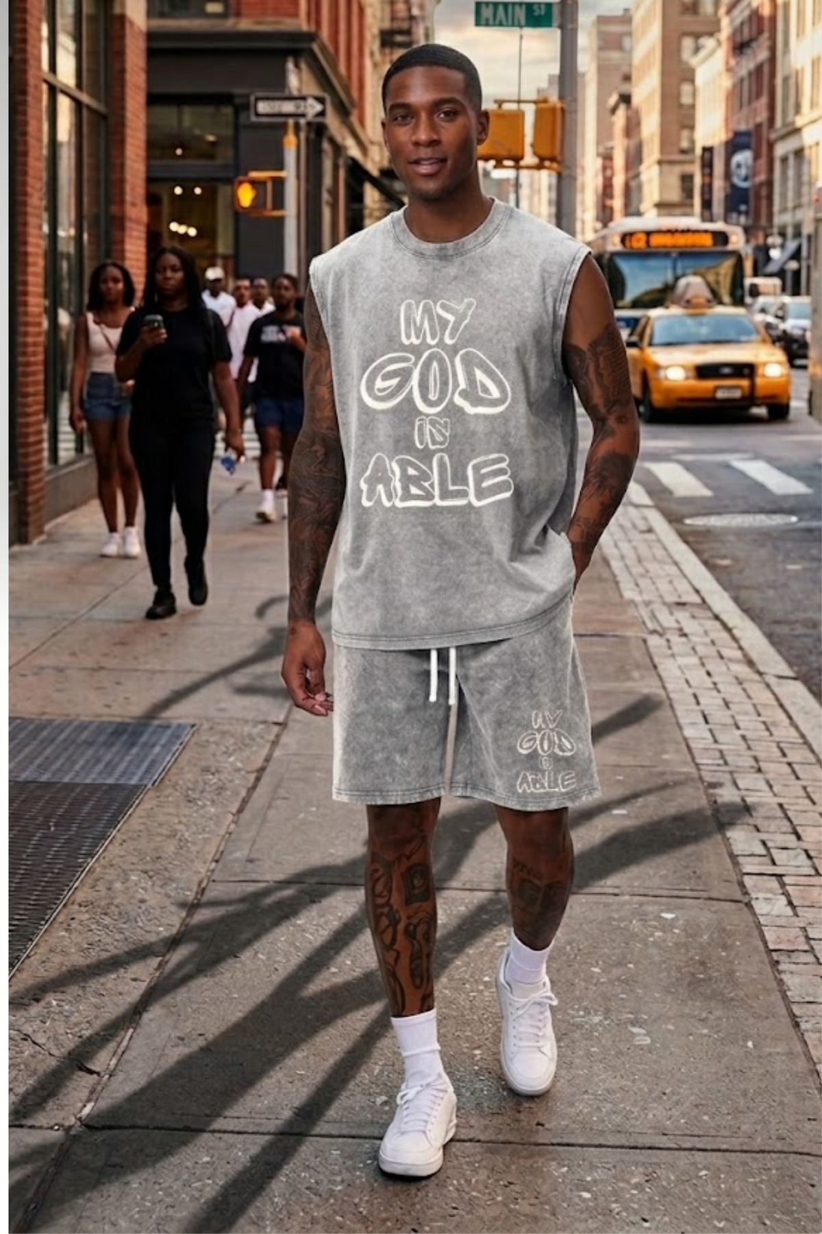 MY GOD IS ABLE SHORT MEN’S SET