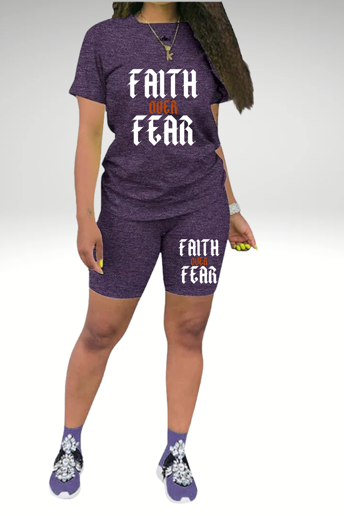 FAITH OVER FEAR SHORT SETS