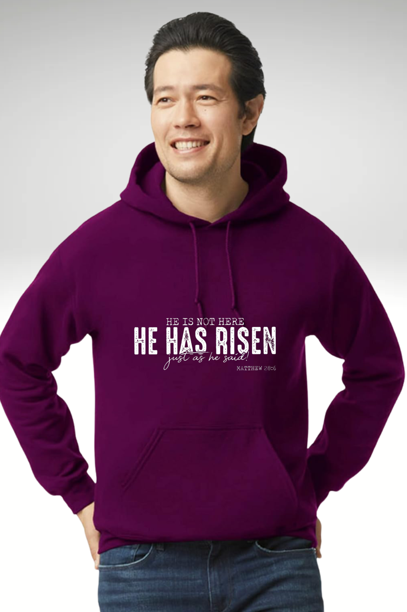 HE HAS RISEN UNISEX HOODIES