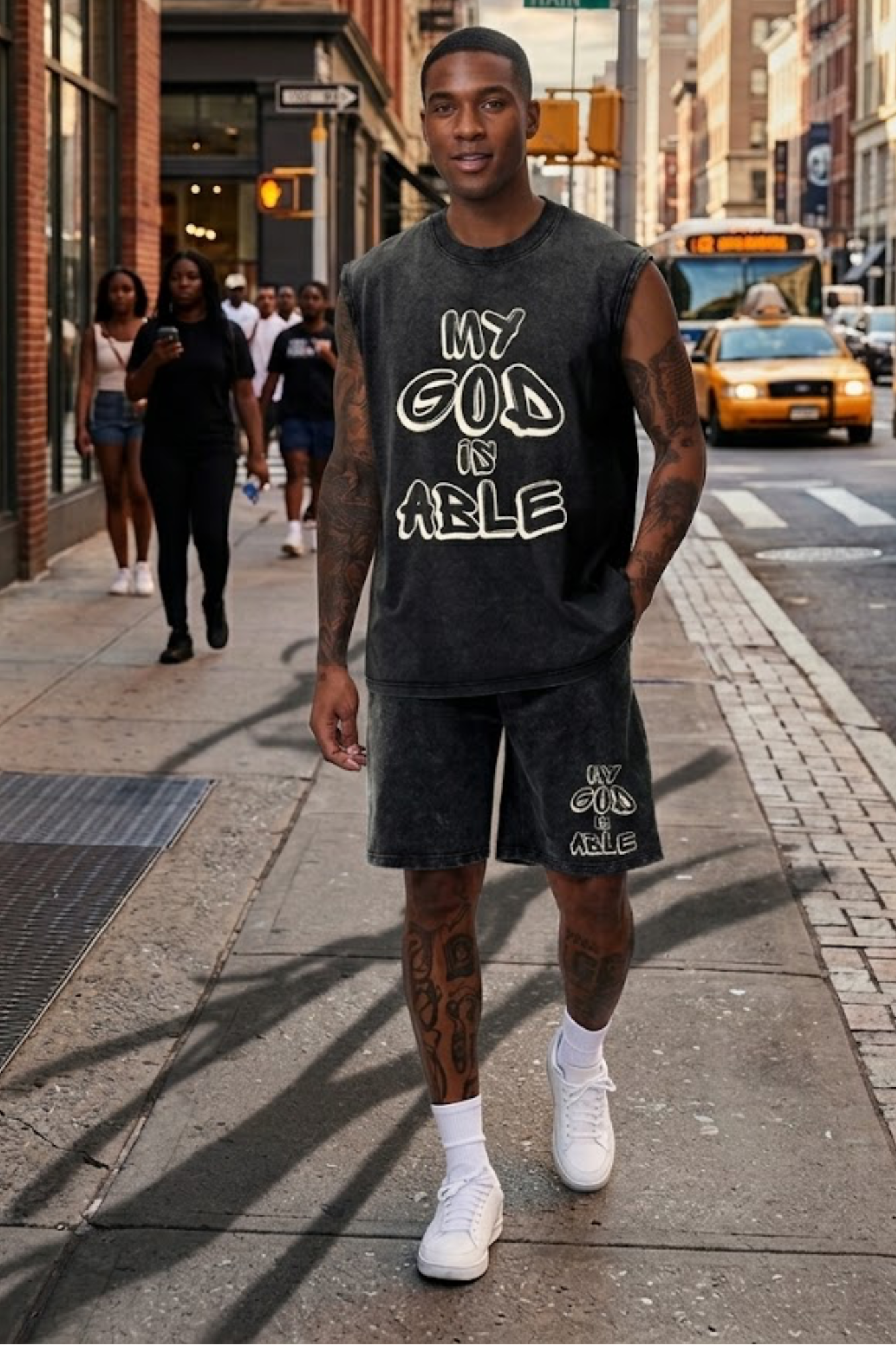 MY GOD IS ABLE SHORT MEN’S SET