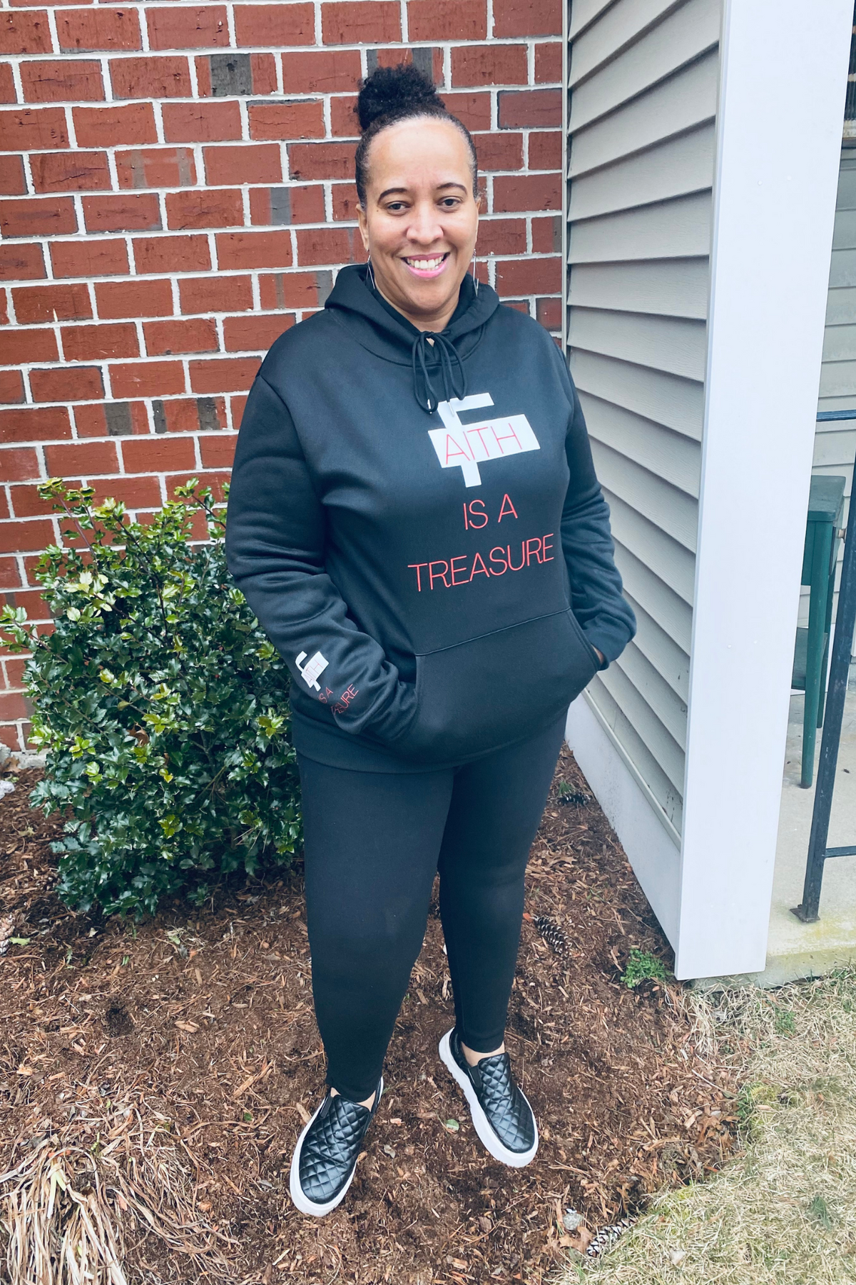 FAITH IS A TREASURE WOMENS HOODIE