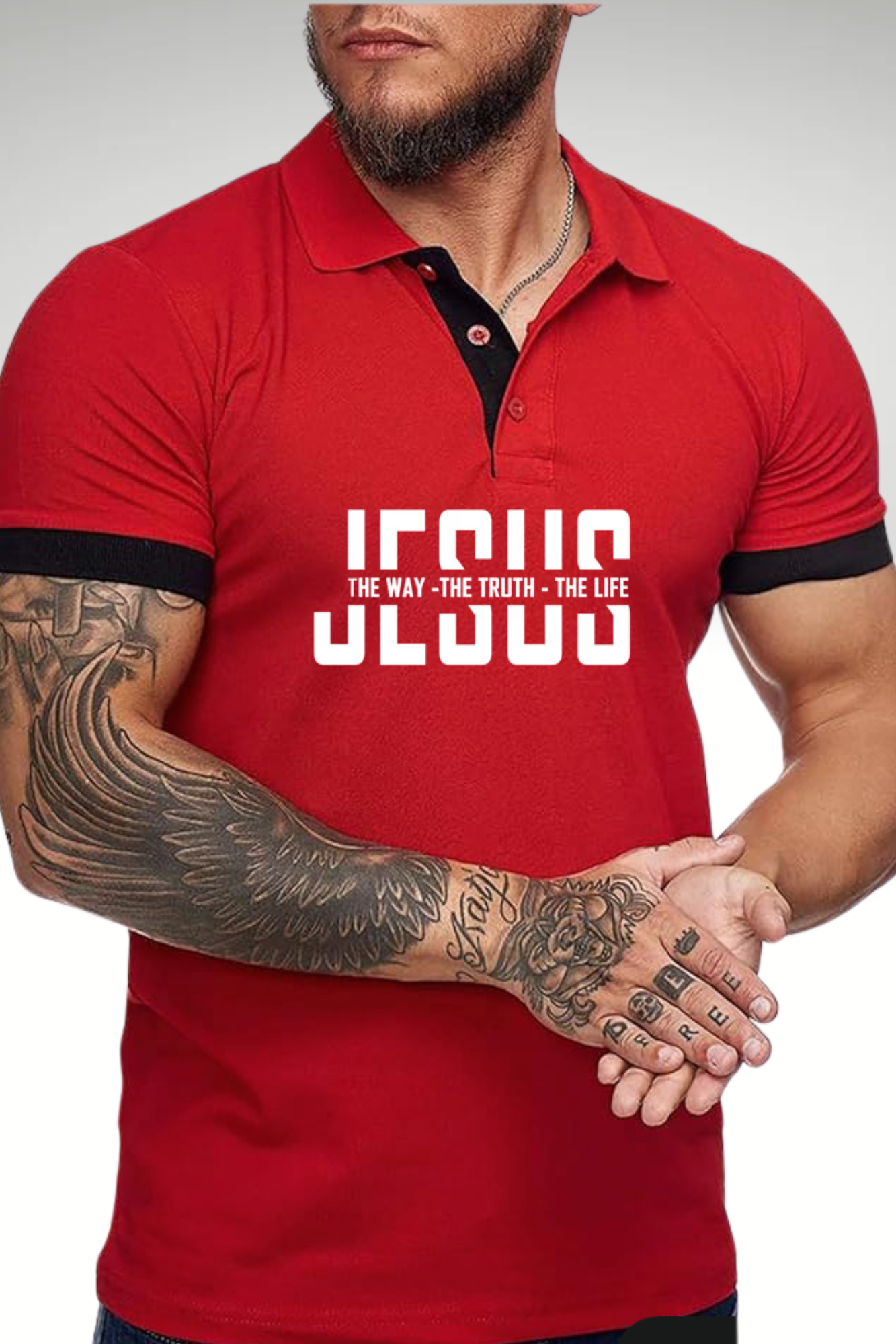 JESUS IS THE WAY POLO TSHIRT