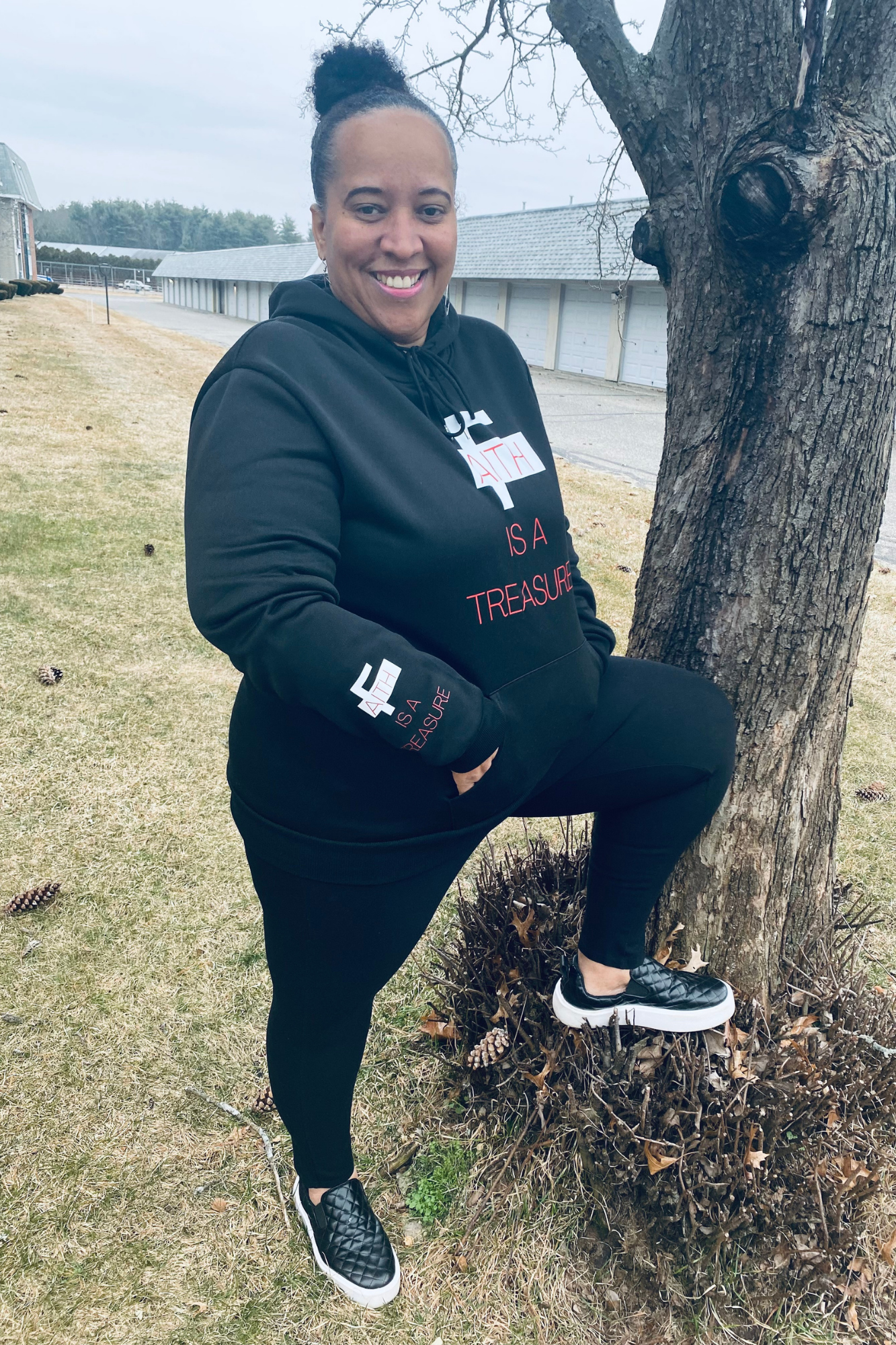 FAITH IS A TREASURE WOMENS HOODIE