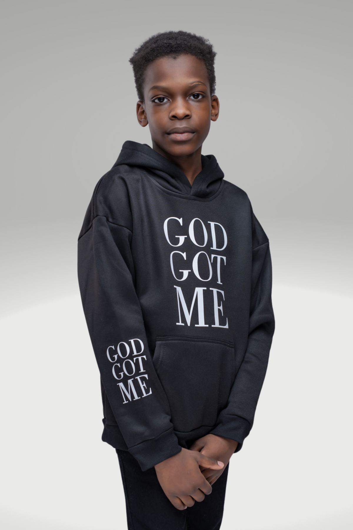 GOD GOT ME BOYS HOODIE