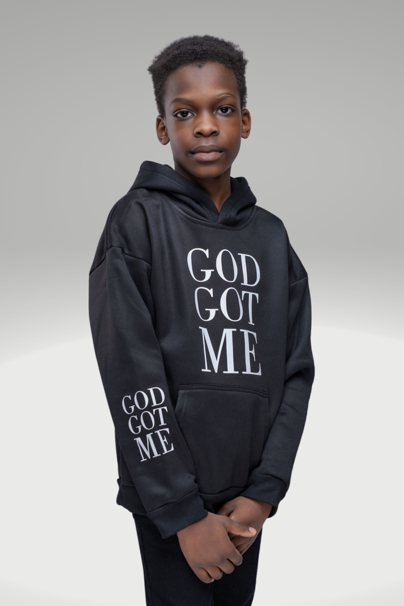 GOD GOT ME BOYS HOODIE