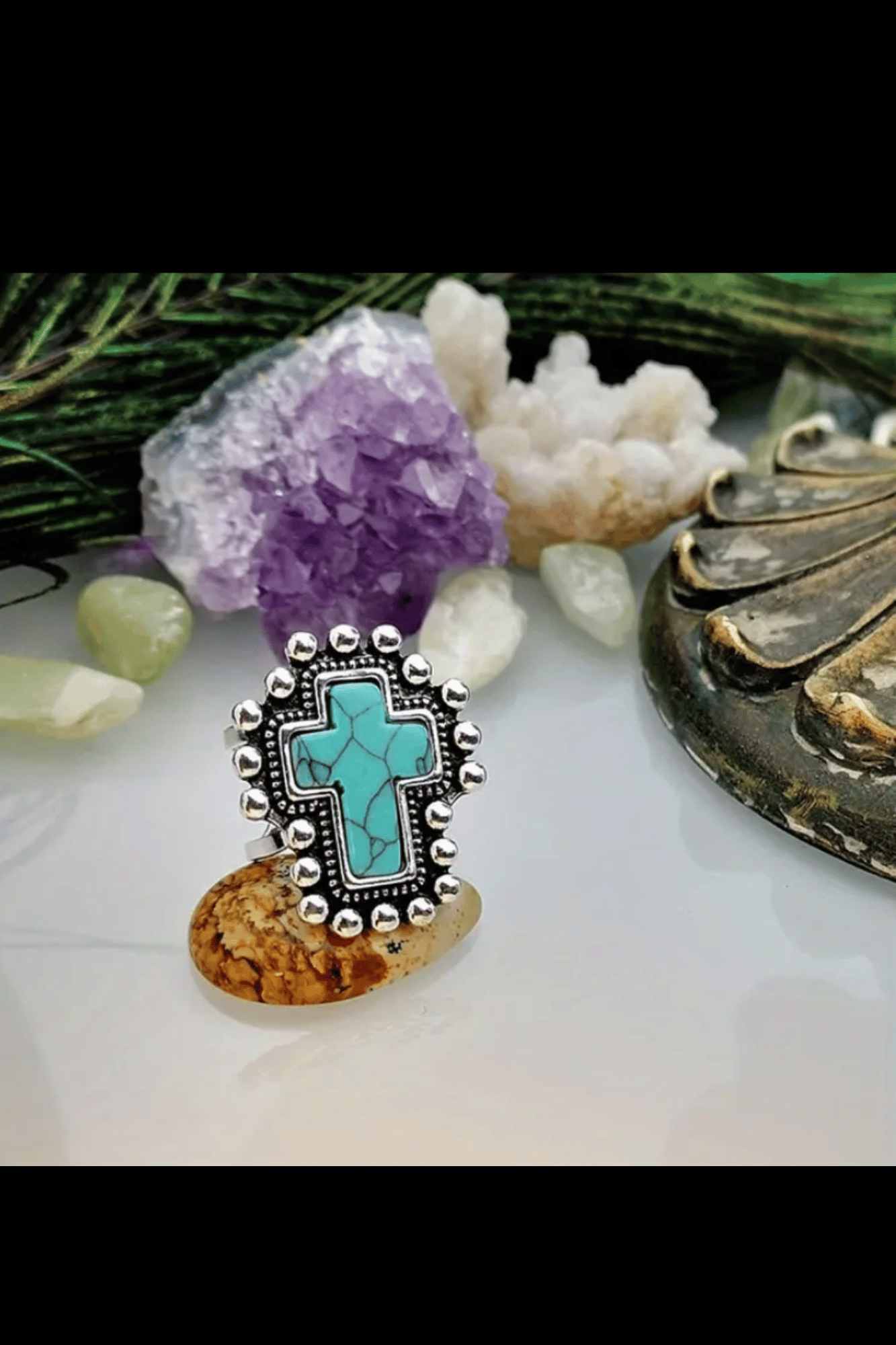 GRACEFUL CROSS RING