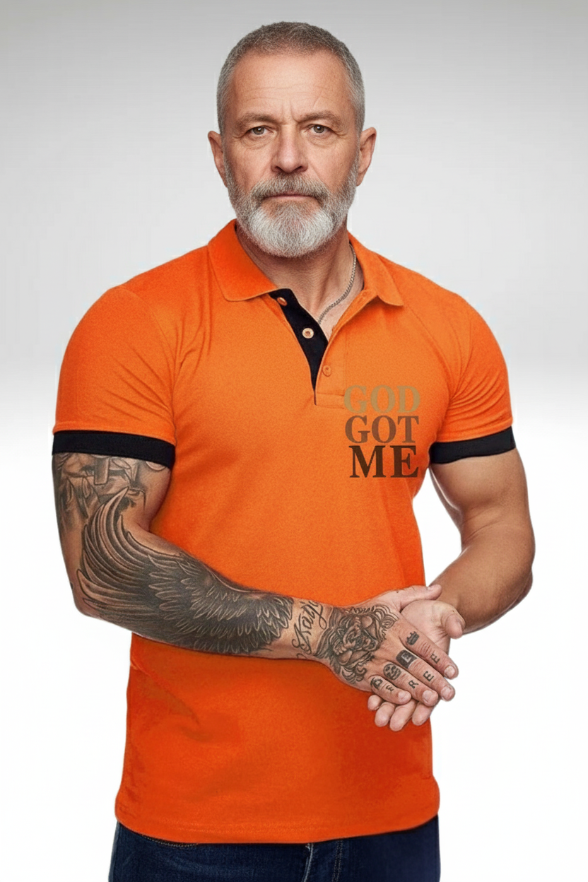 GOD GOT ME POLO TSHIRT