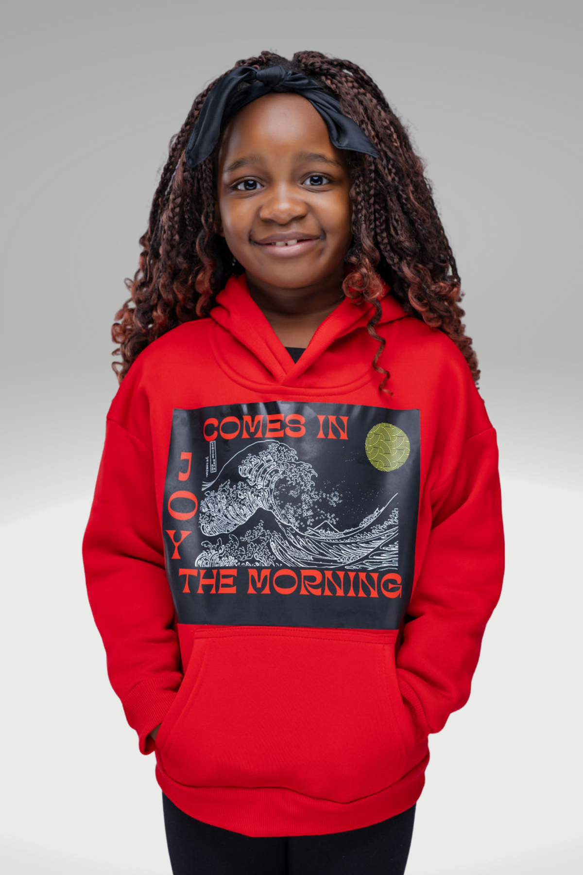 JOY COMES IN THE MORNING GIRLS HOODIE