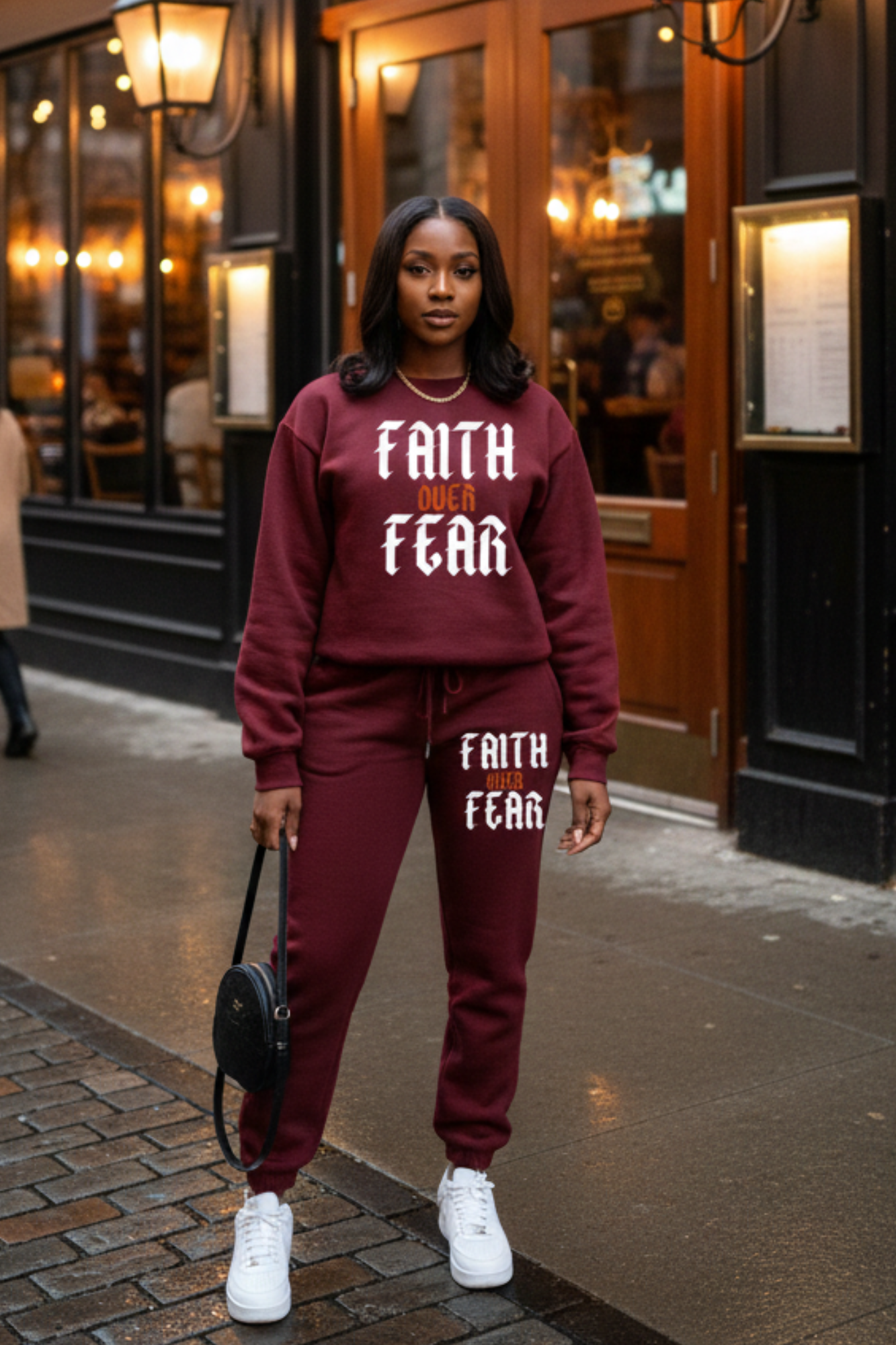 FAITH OVER FEAR SWEATSHIRT SETS
