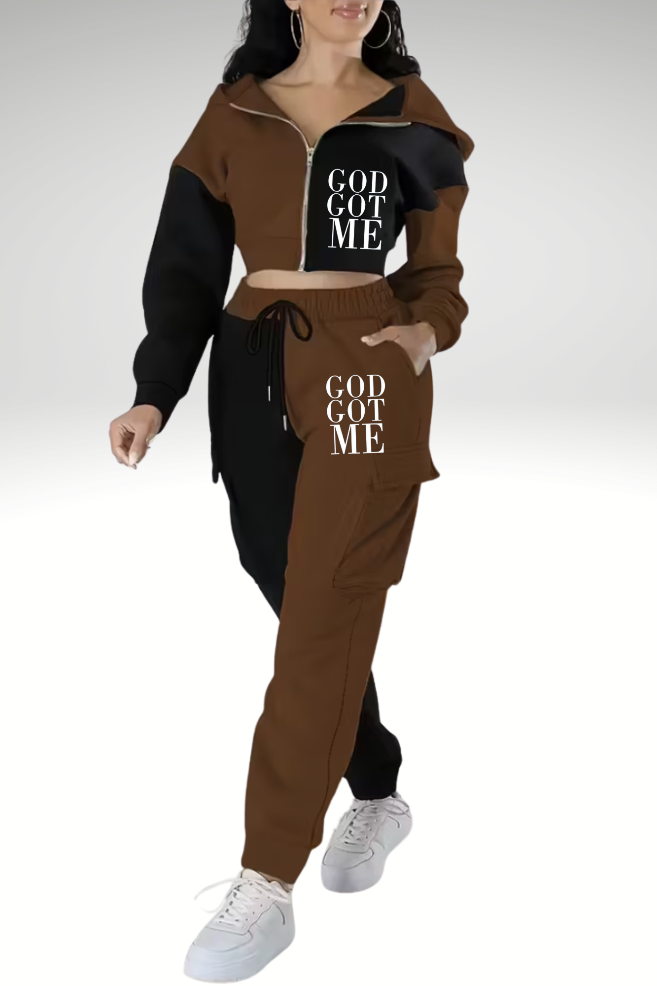 GOD GOT ME JOGGERS SET