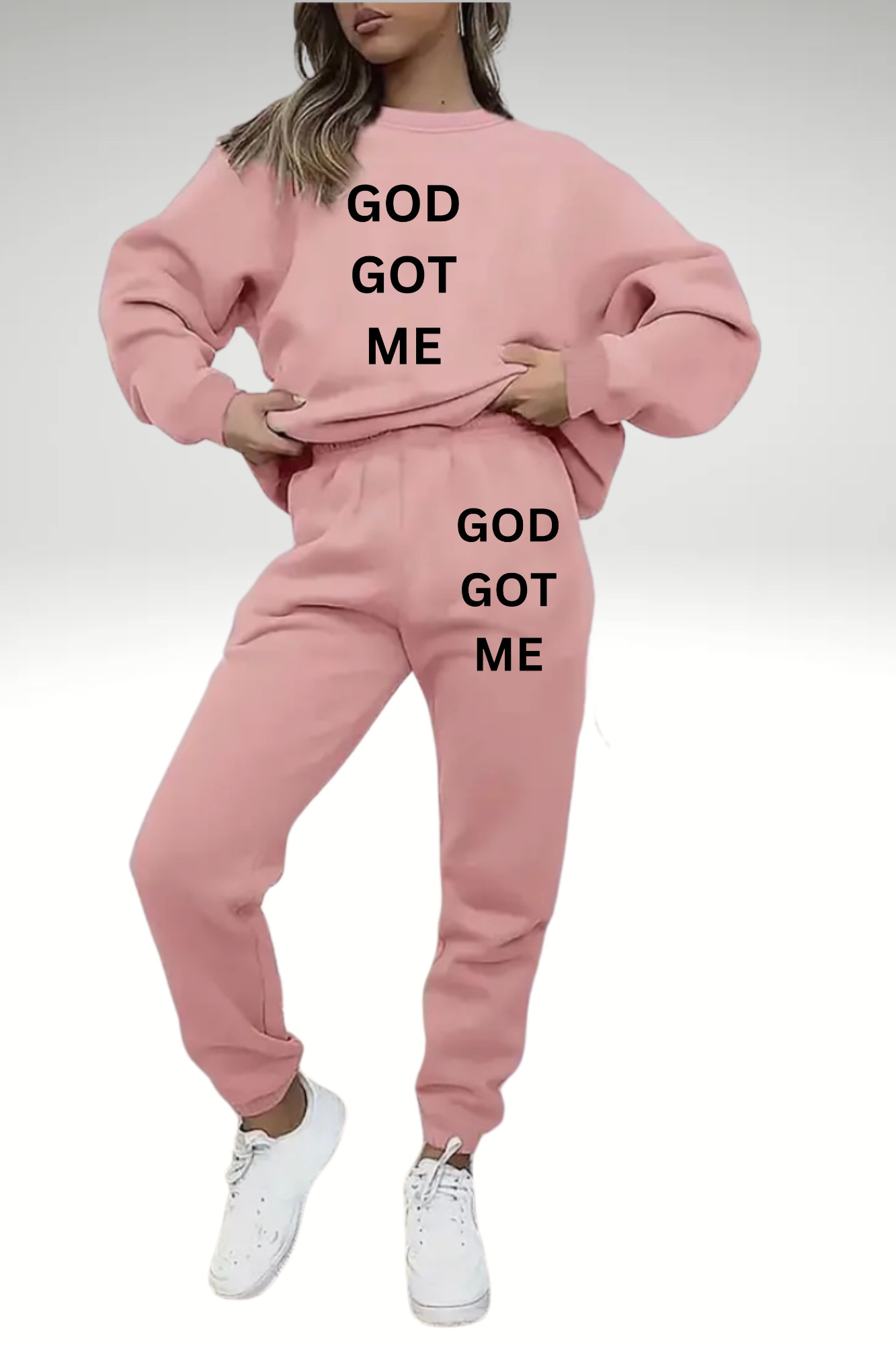 GOD GOT ME SWEATSHIRT SET