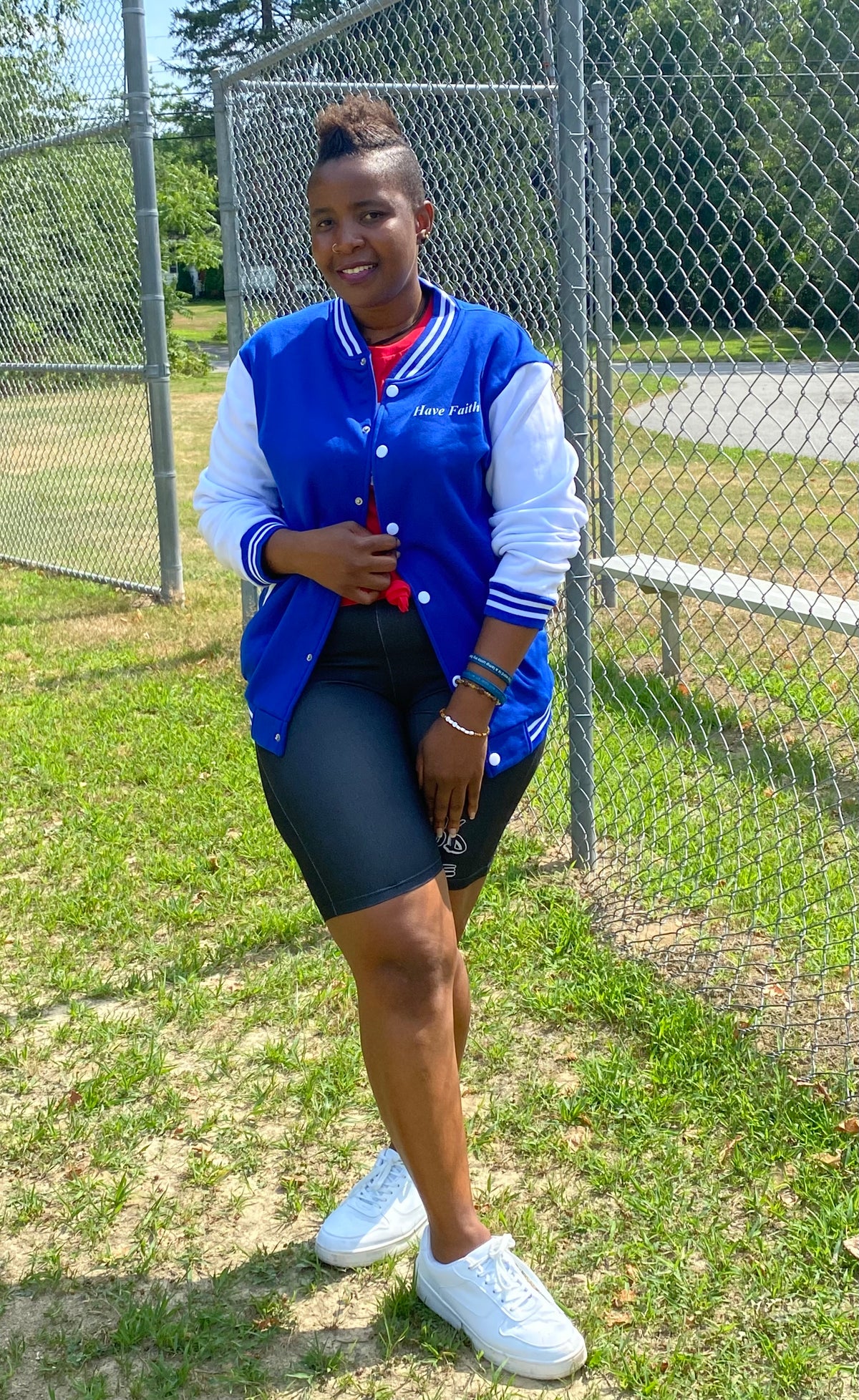 HAVE FAITH UNISEX BASEBALL JACKET