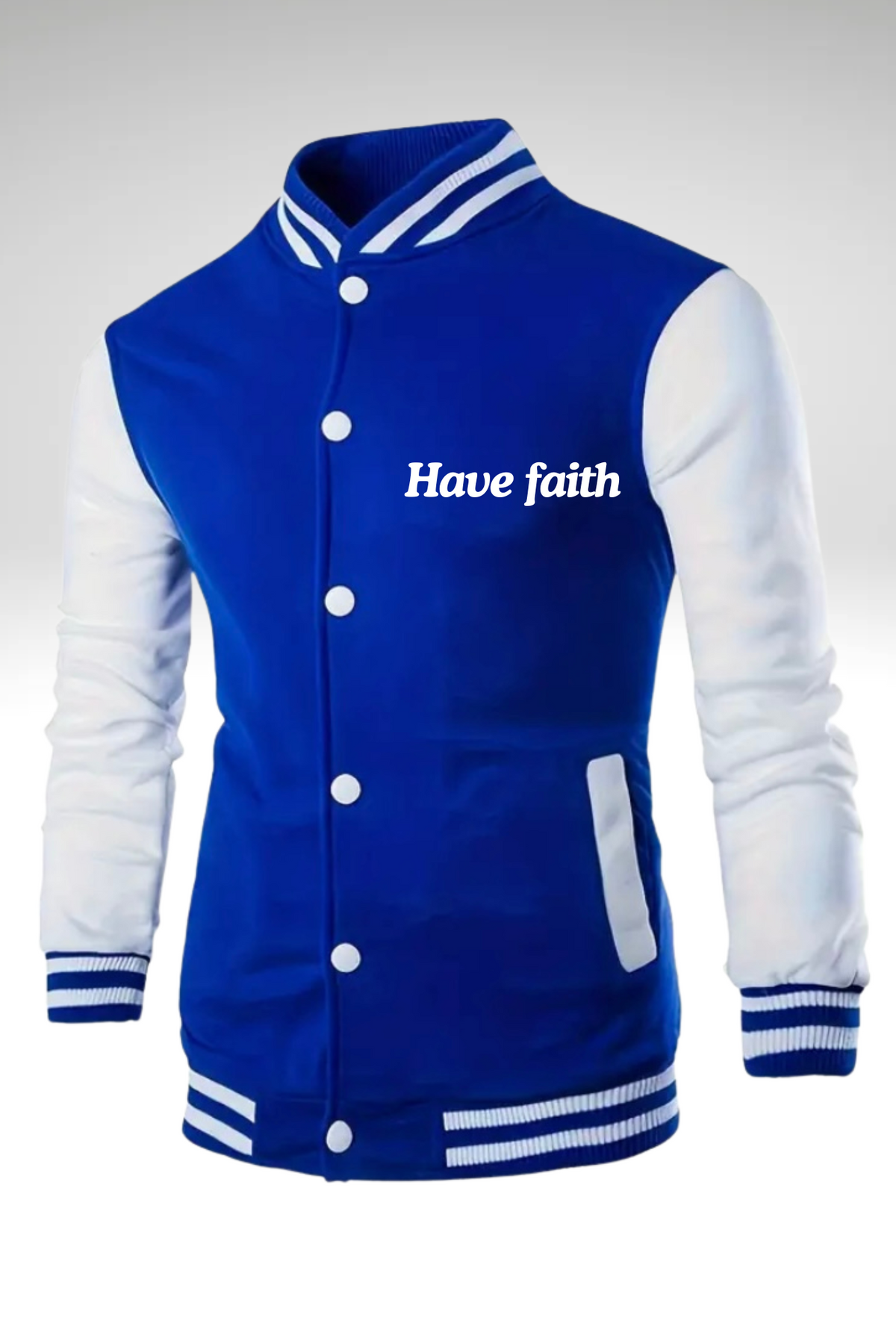 HAVE FAITH BASEBALL MENS JACKET
