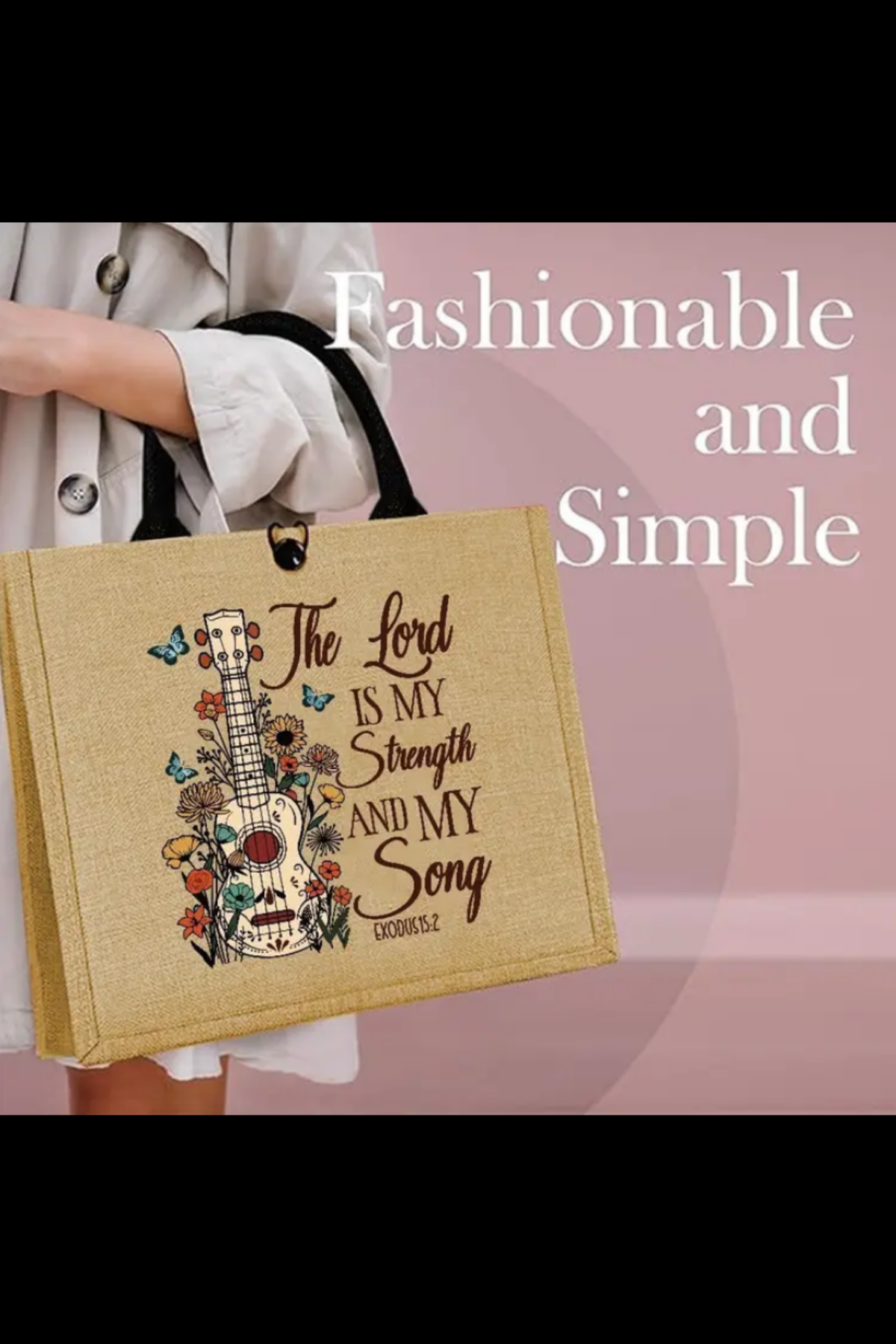 EXODUS 15:2 TOTE BAG