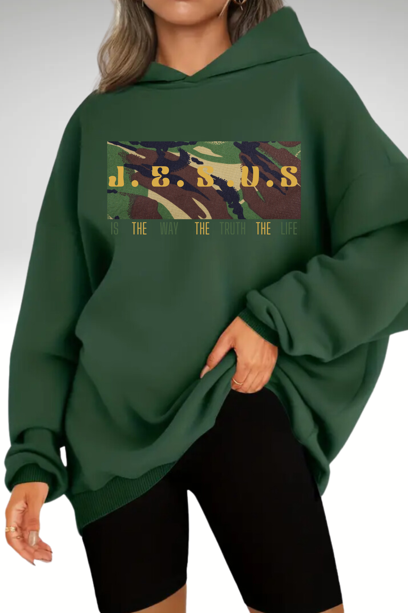 JESUS IS THE WAY WOMENS HOODIE