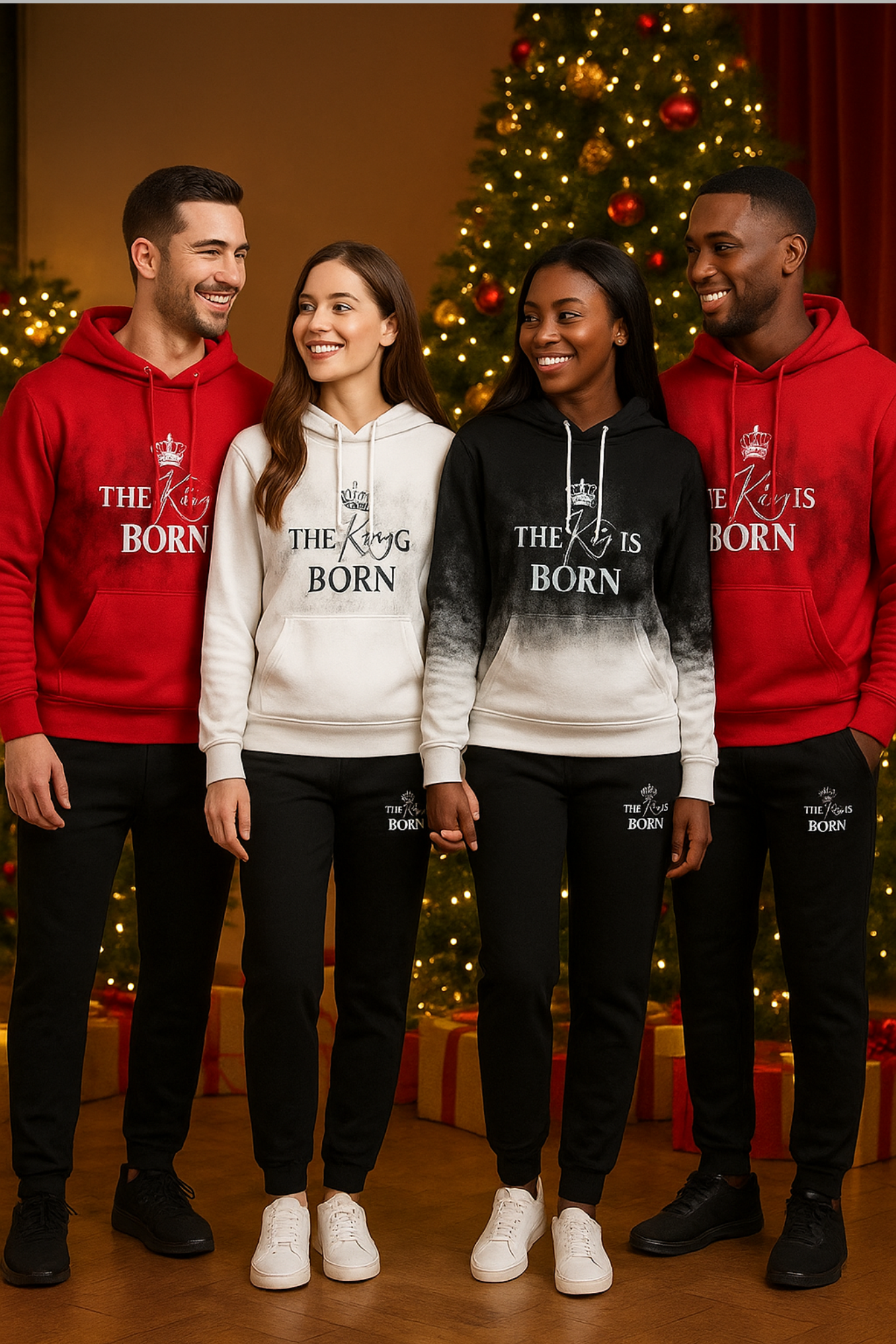 THE KING IS BORN HOODIE SETS