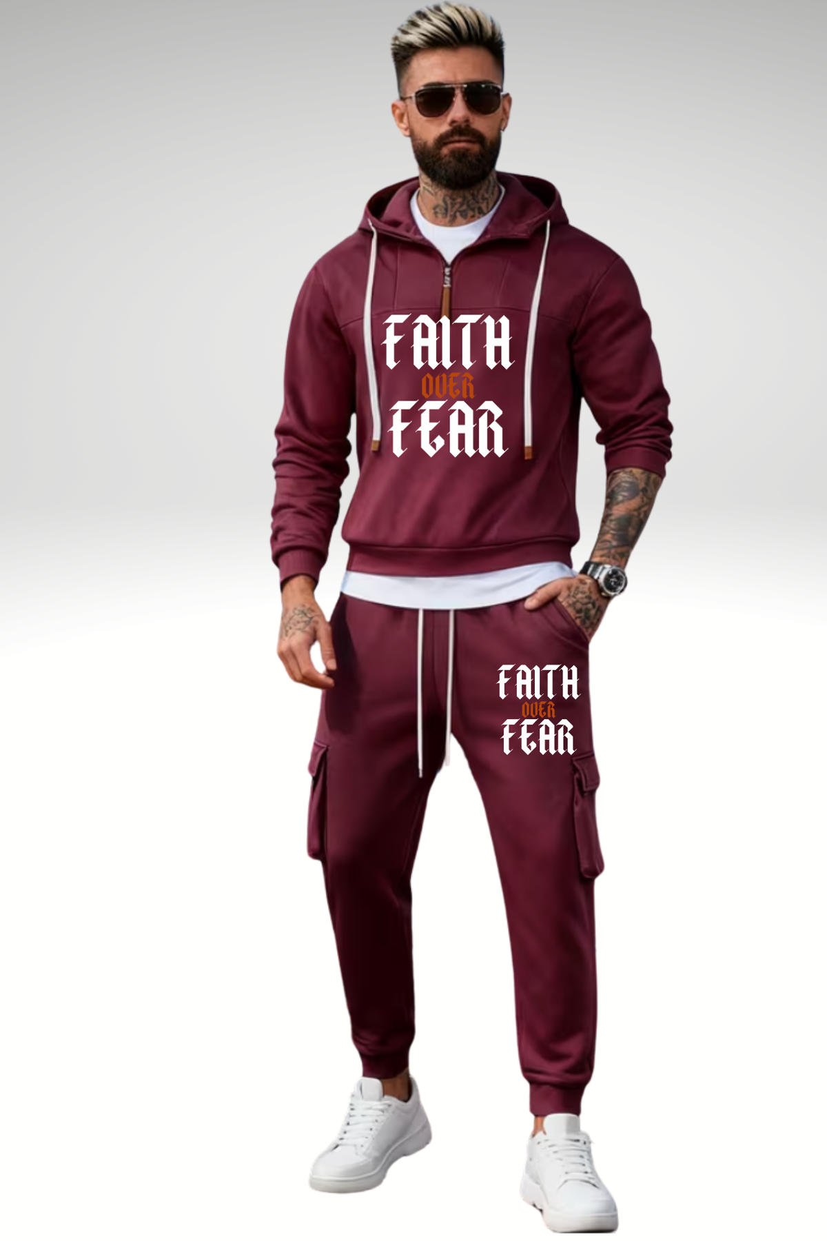 FAITH OVER FEAR HOODIE SETS