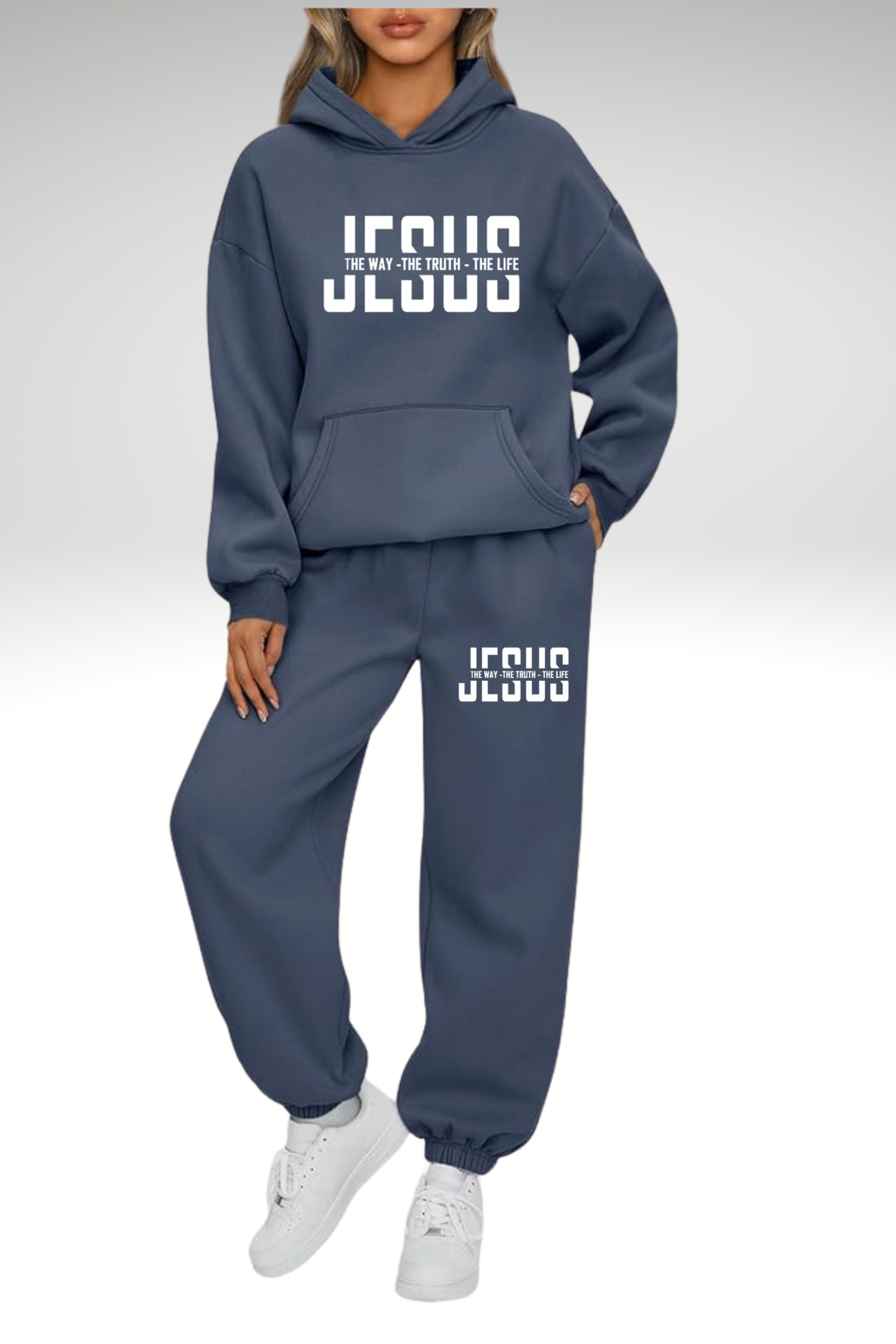 JESUS IS THE WAY WOMEN’S HOODIE SETS