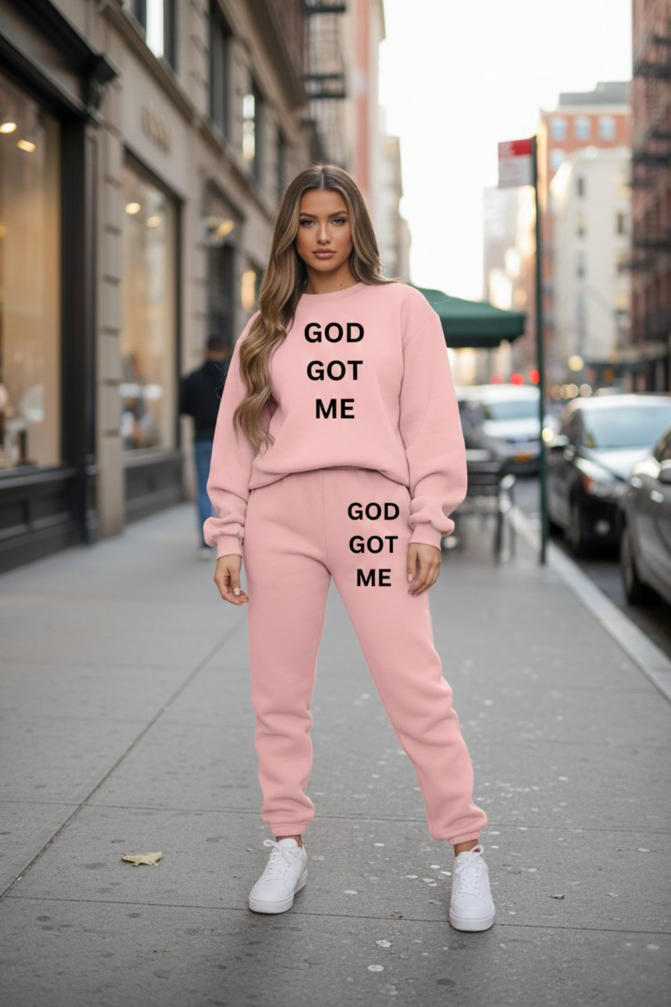 GOD GOT ME SWEATSHIRT SET