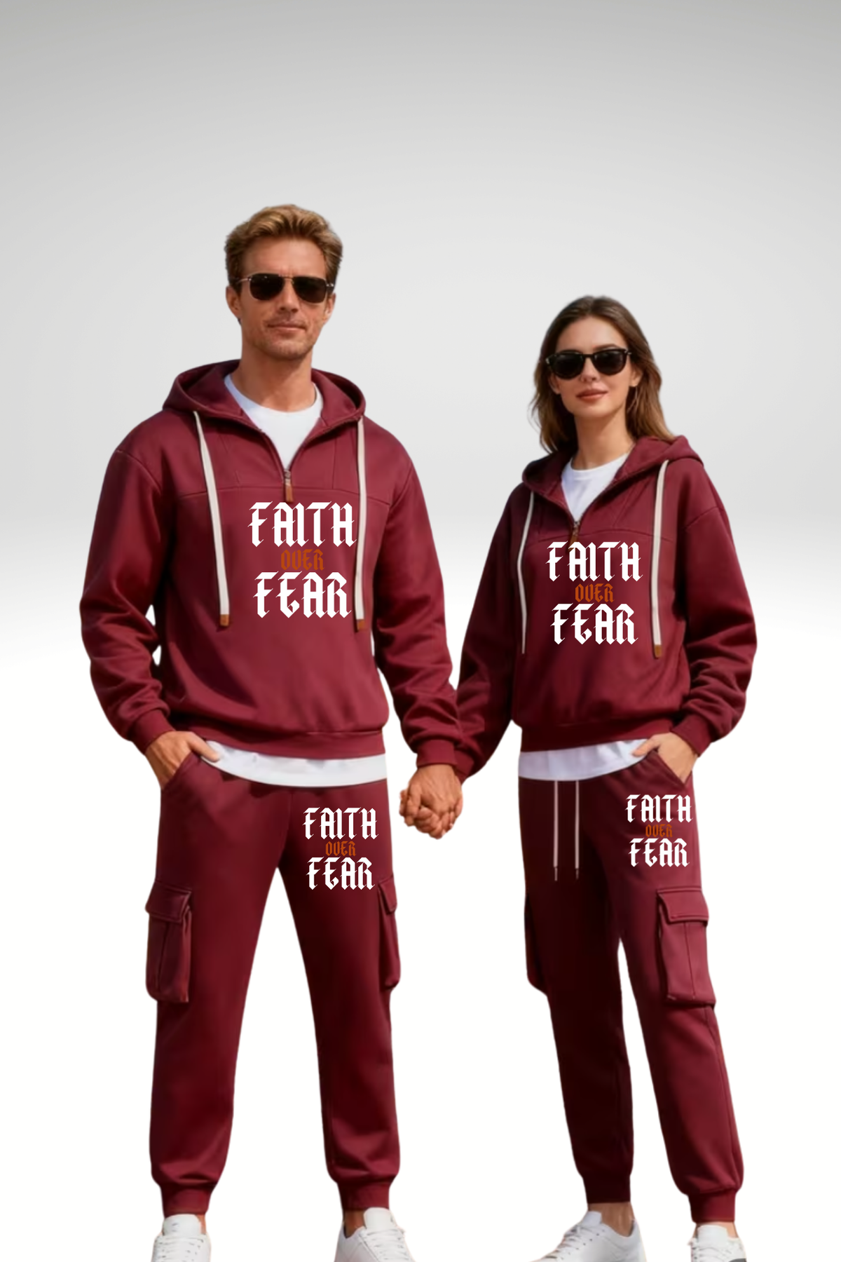 FAITH OVER FEAR HOODIE SETS