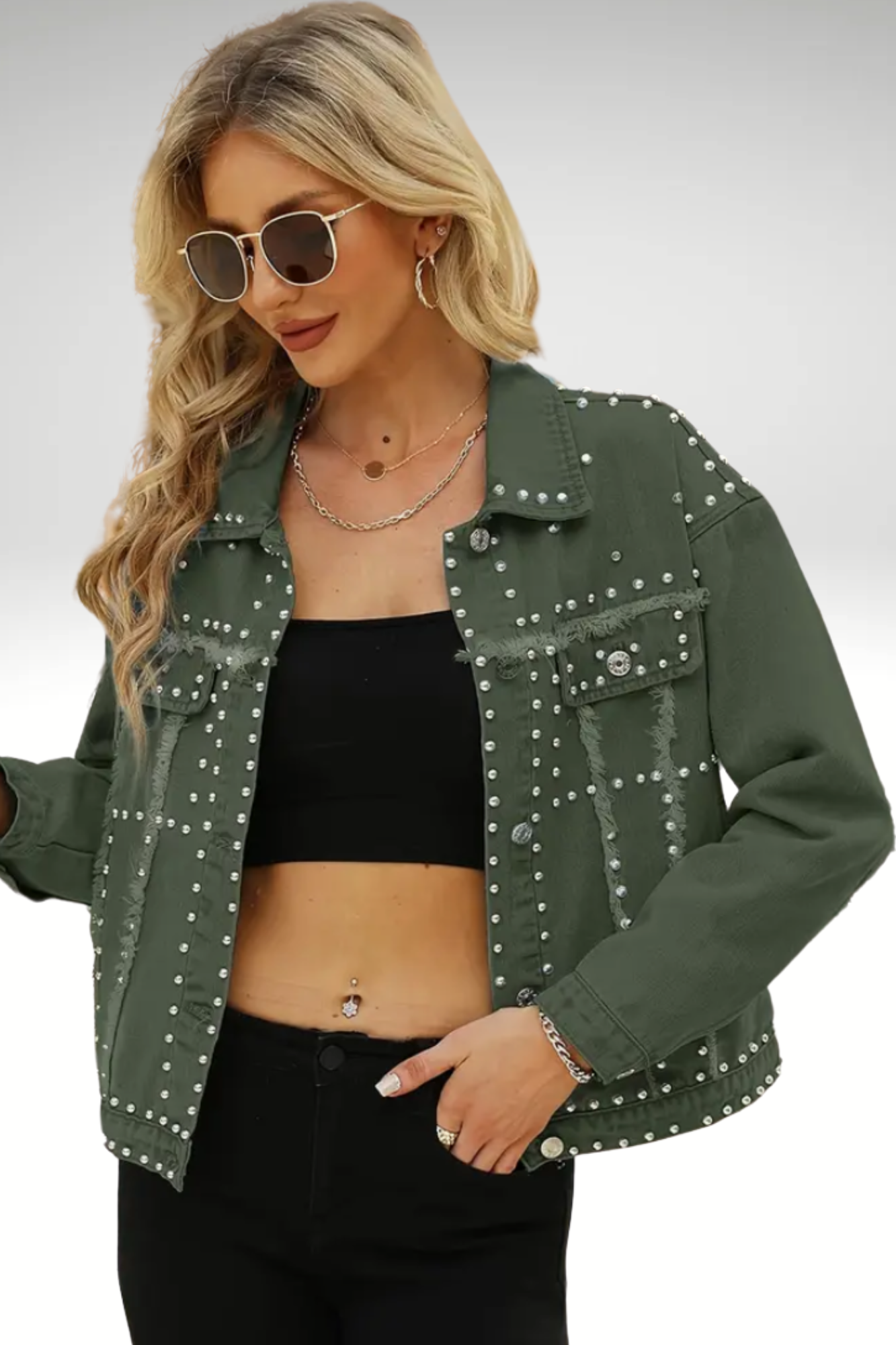 PRAYER WORKS STUD DENIM JACKET