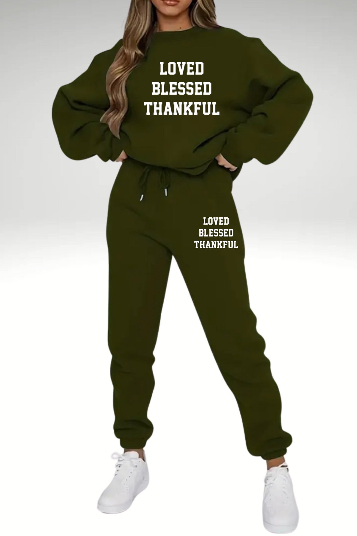 LOVED BLESSED THANKFUL SET