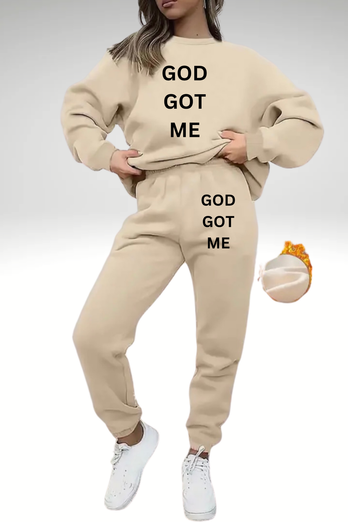 GOD GOT ME SWEATSHIRT SET