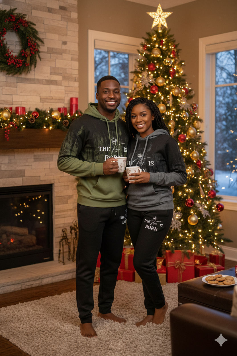 THE KING IS BORN HOODIE SETS