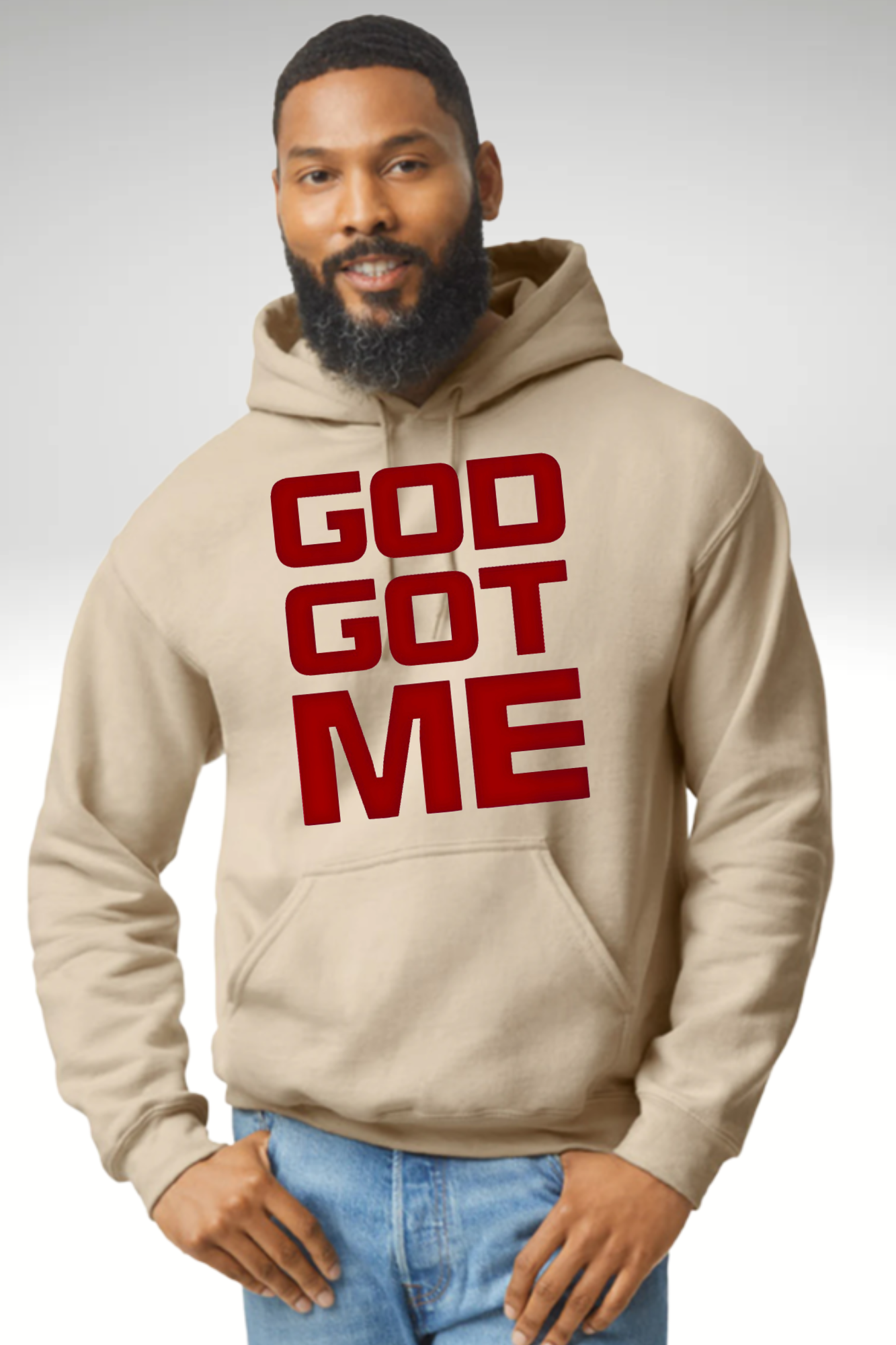 RED VIBES GOD GOT ME HOODIE
