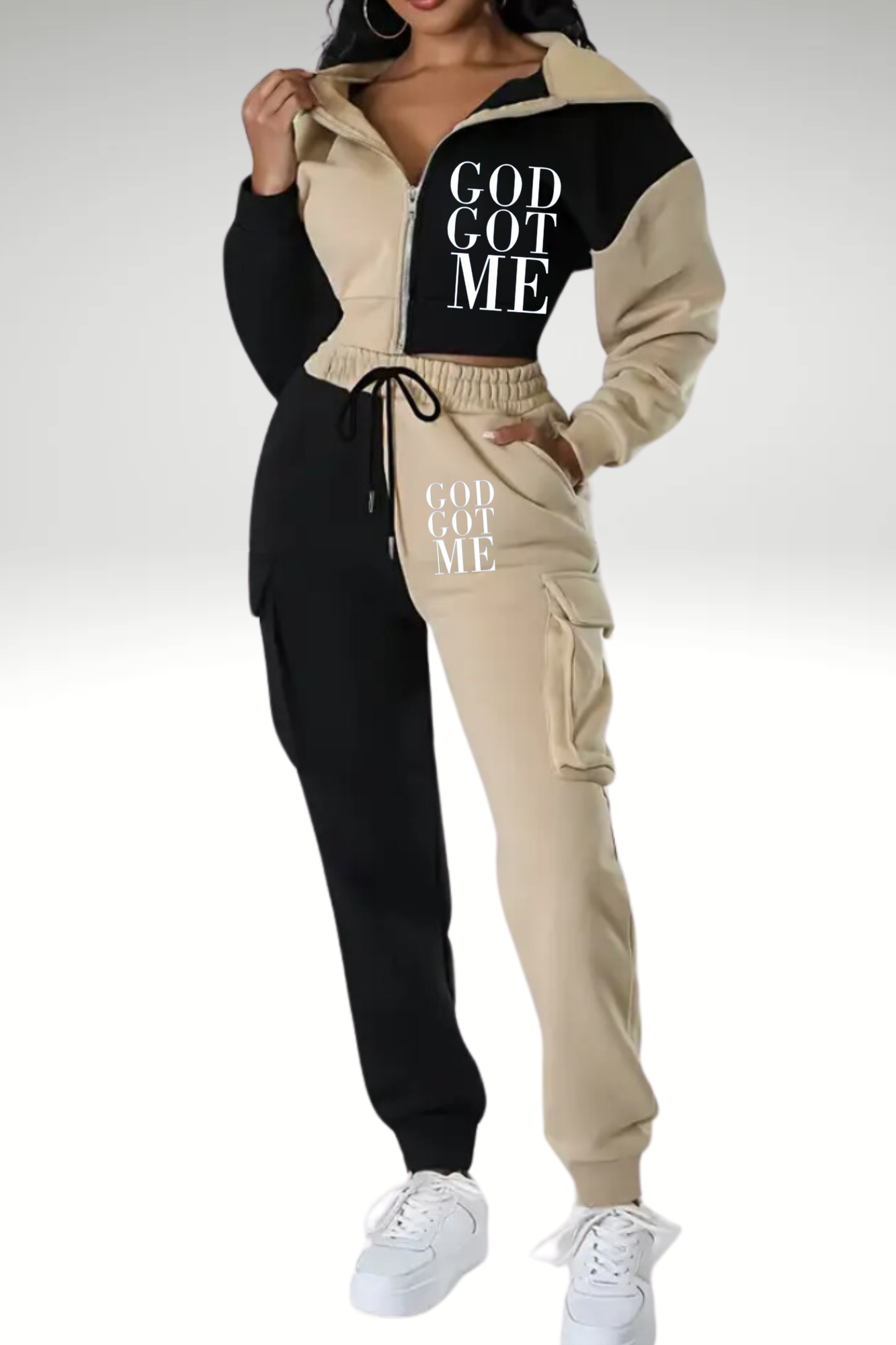 GOD GOT ME JOGGERS SET
