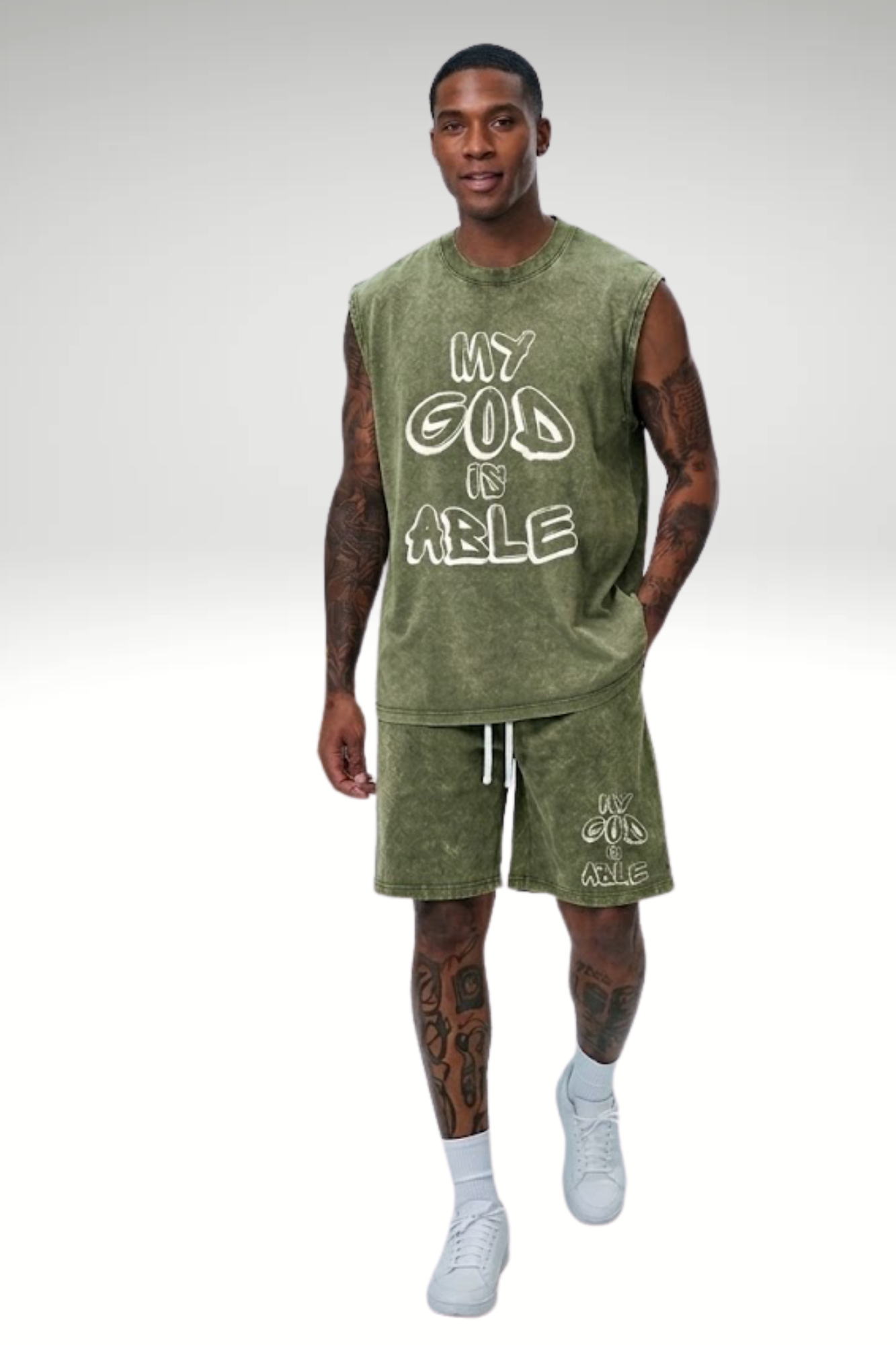 MY GOD IS ABLE SHORT MEN’S SET