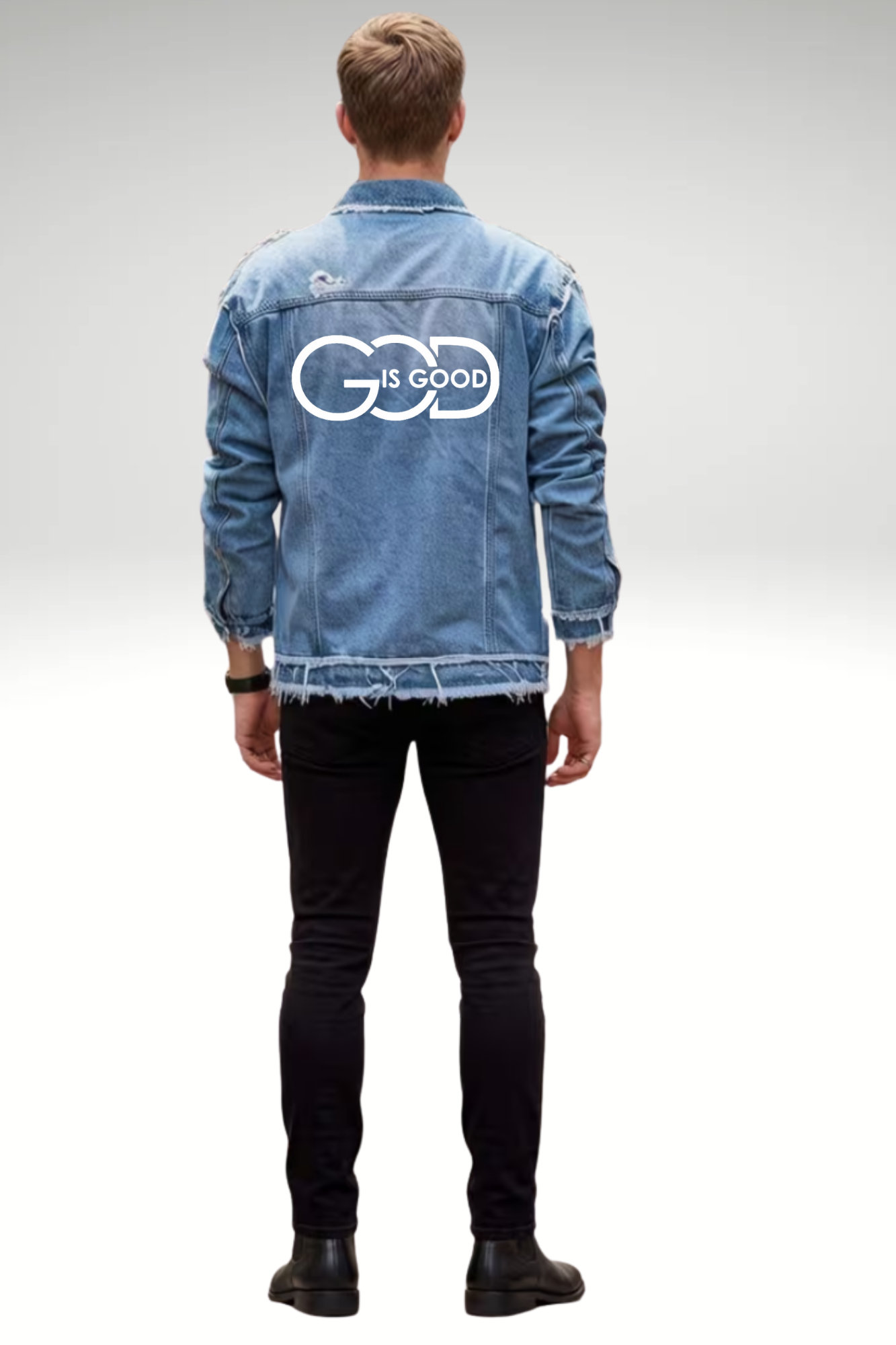 GOD IS GOOD DENIM JACKET
