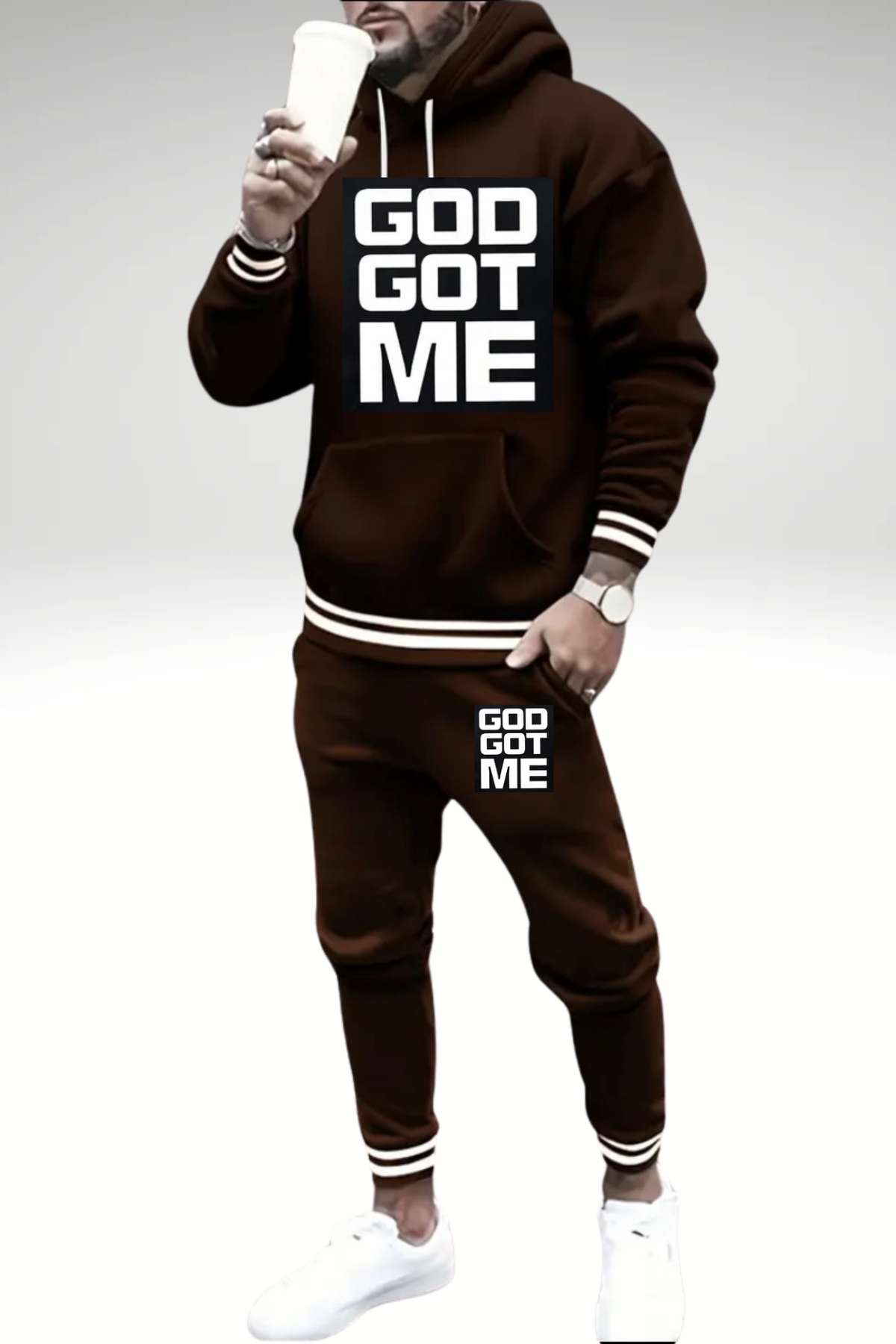 GOD GOT ME HOODIE SET