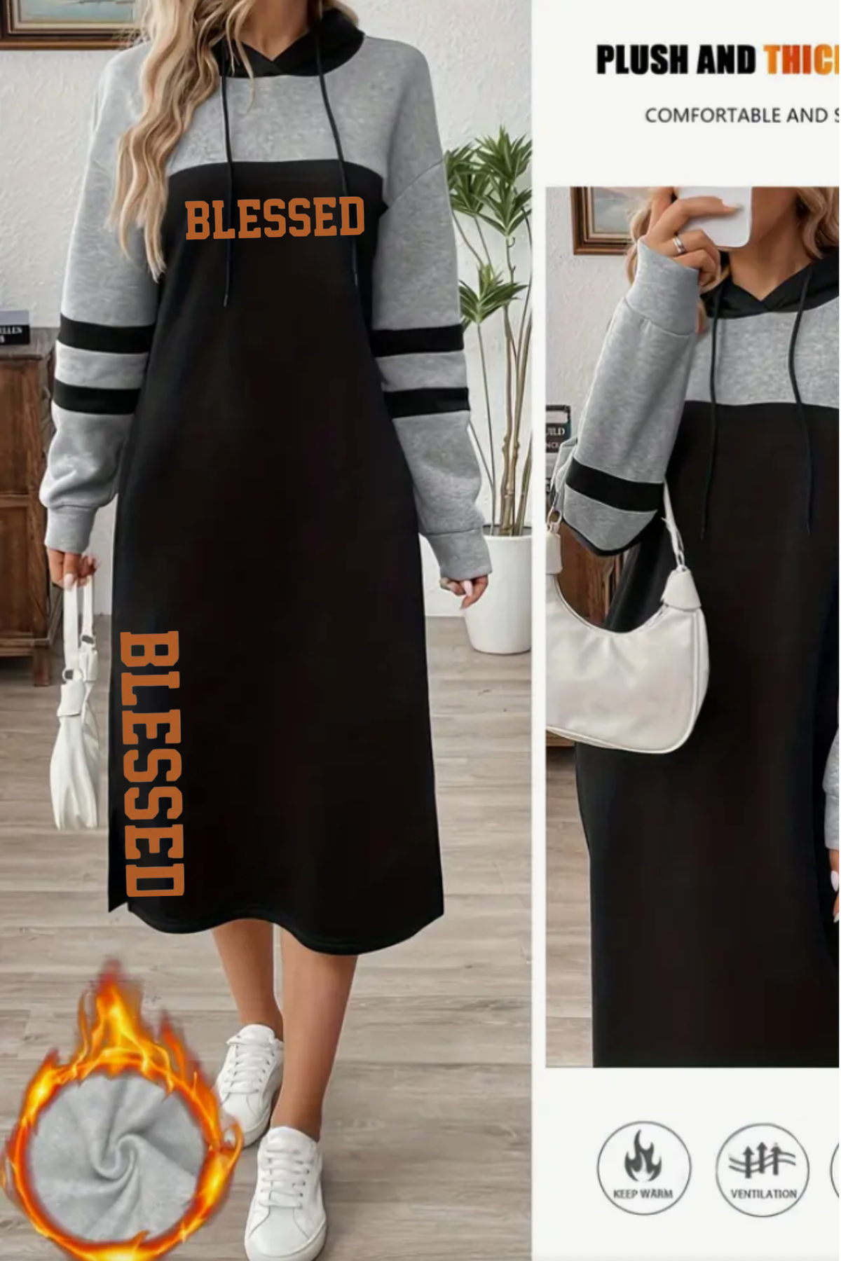 BLESSED HOODIE DRESS