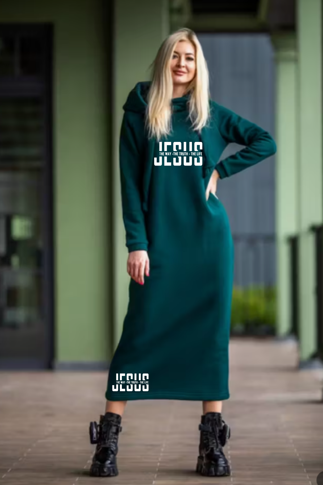JESUS IS THE WAY HOODIE DRESS