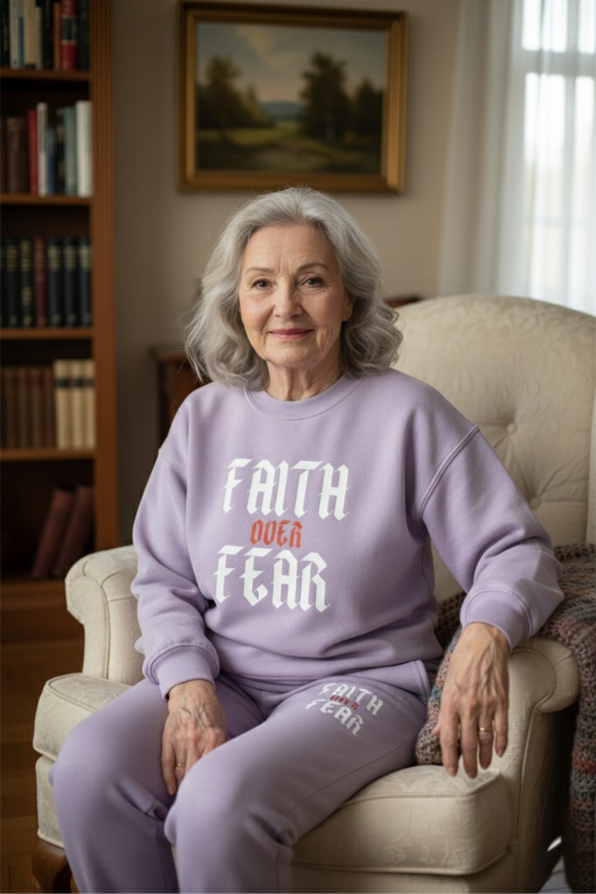 FAITH OVER FEAR SWEATSHIRT SETS