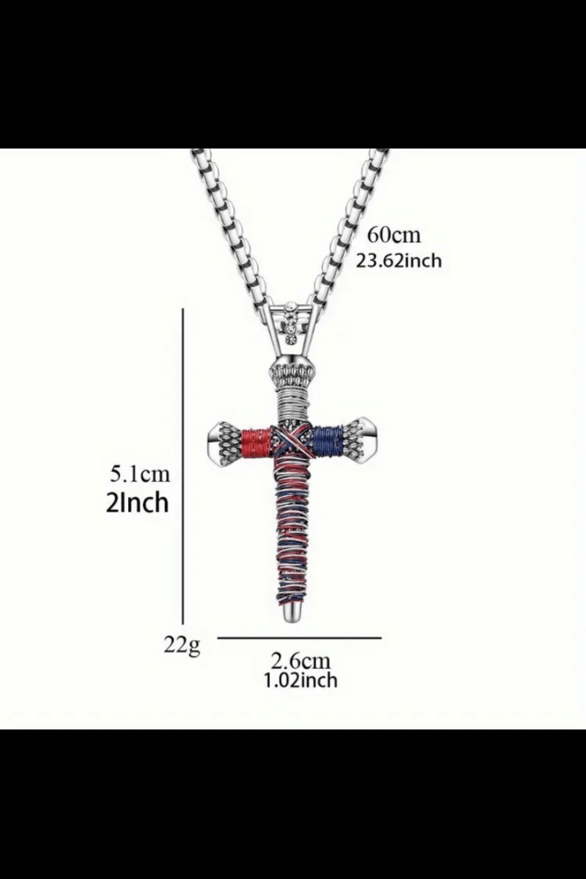 REDEEMED & RESTORED RUSTIC WIRED CROSS NECKLACE