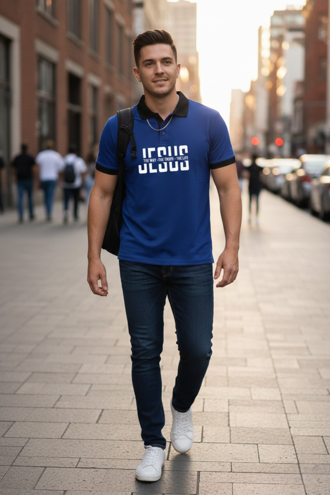 JESUS IS THE WAY POLO TSHIRT