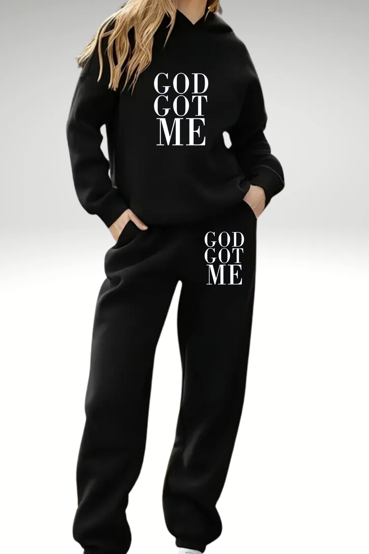 GOD GOT ME HOODIE SET