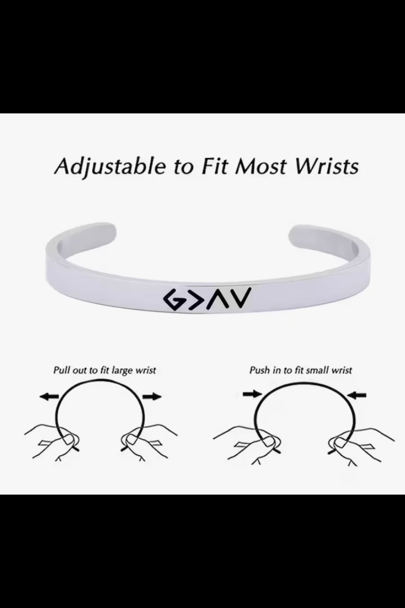 GOD IS GREATER THAN THE HIGHS AND LOWS BRACELET