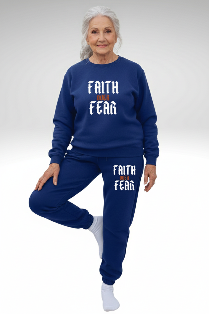 FAITH OVER FEAR SWEATSHIRT SETS