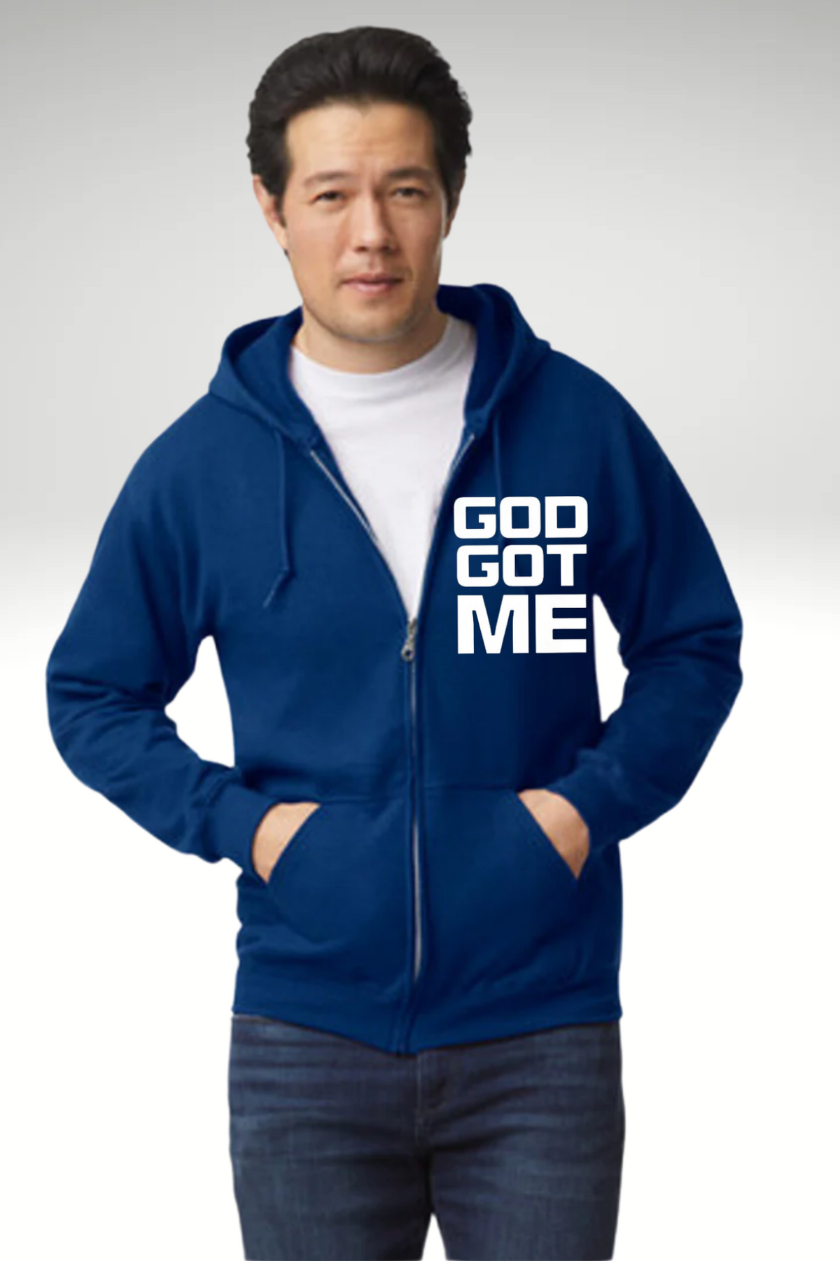GOD GOT ME ZIPPER HOODIE