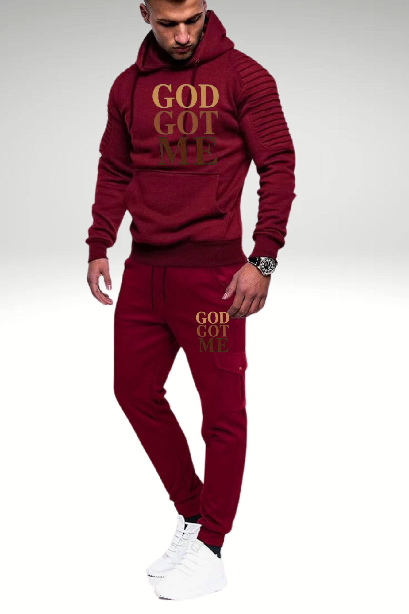 GOD GOT ME JOGGERS HOODIE SET