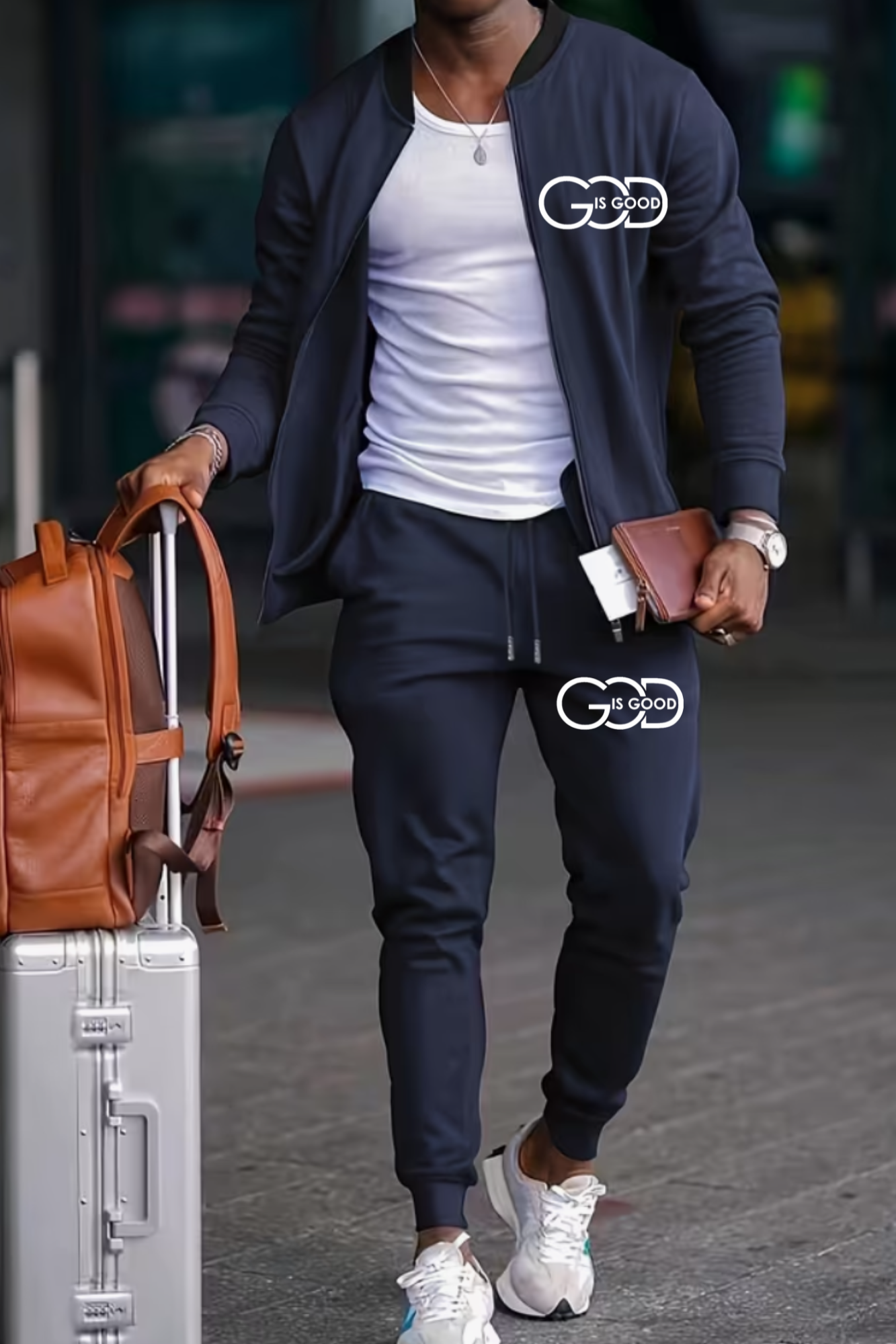 GOD IS GOOD 2-PIECE ZIPPER SET